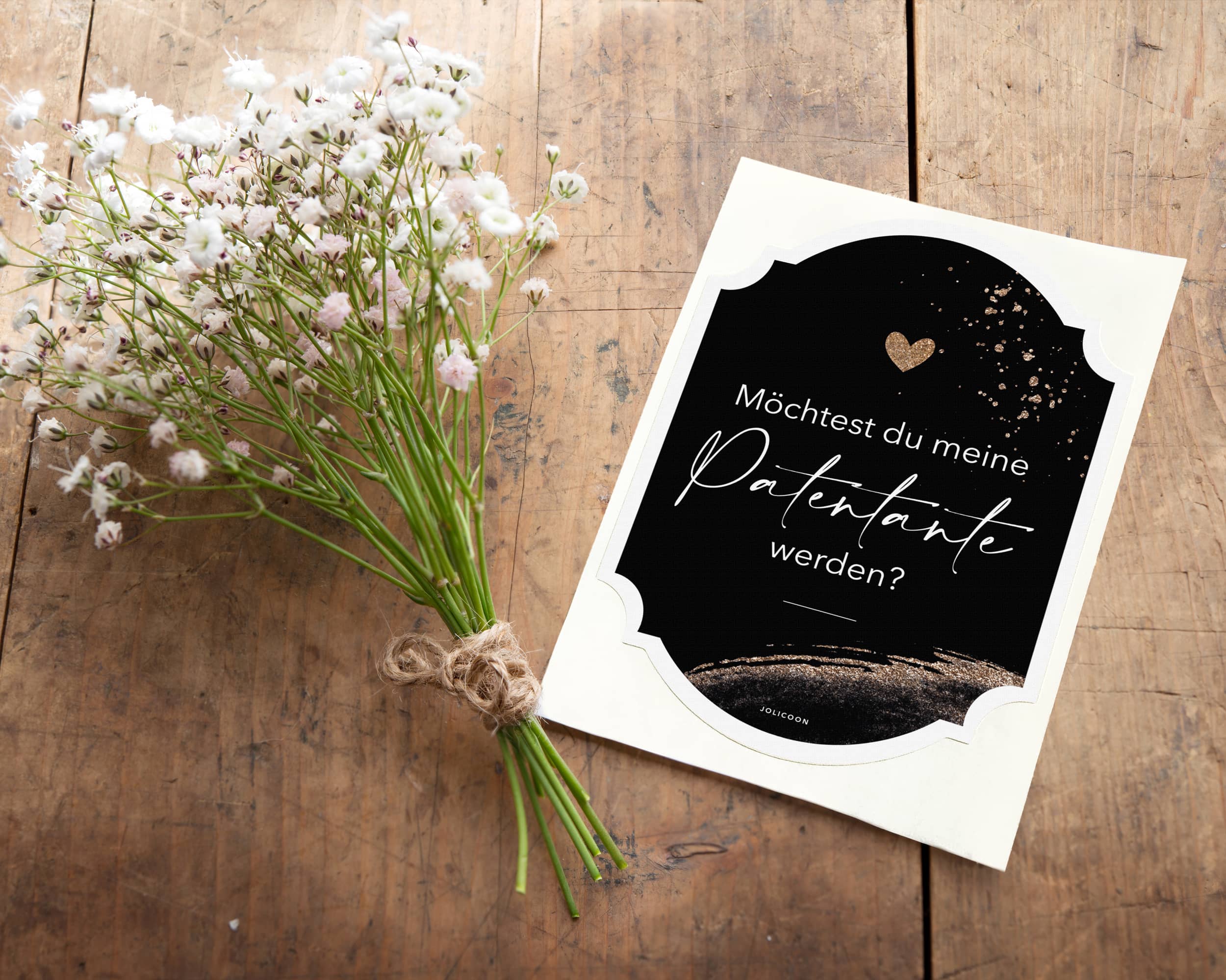 Patentante fragen Flaschenetikett - JoliCoon