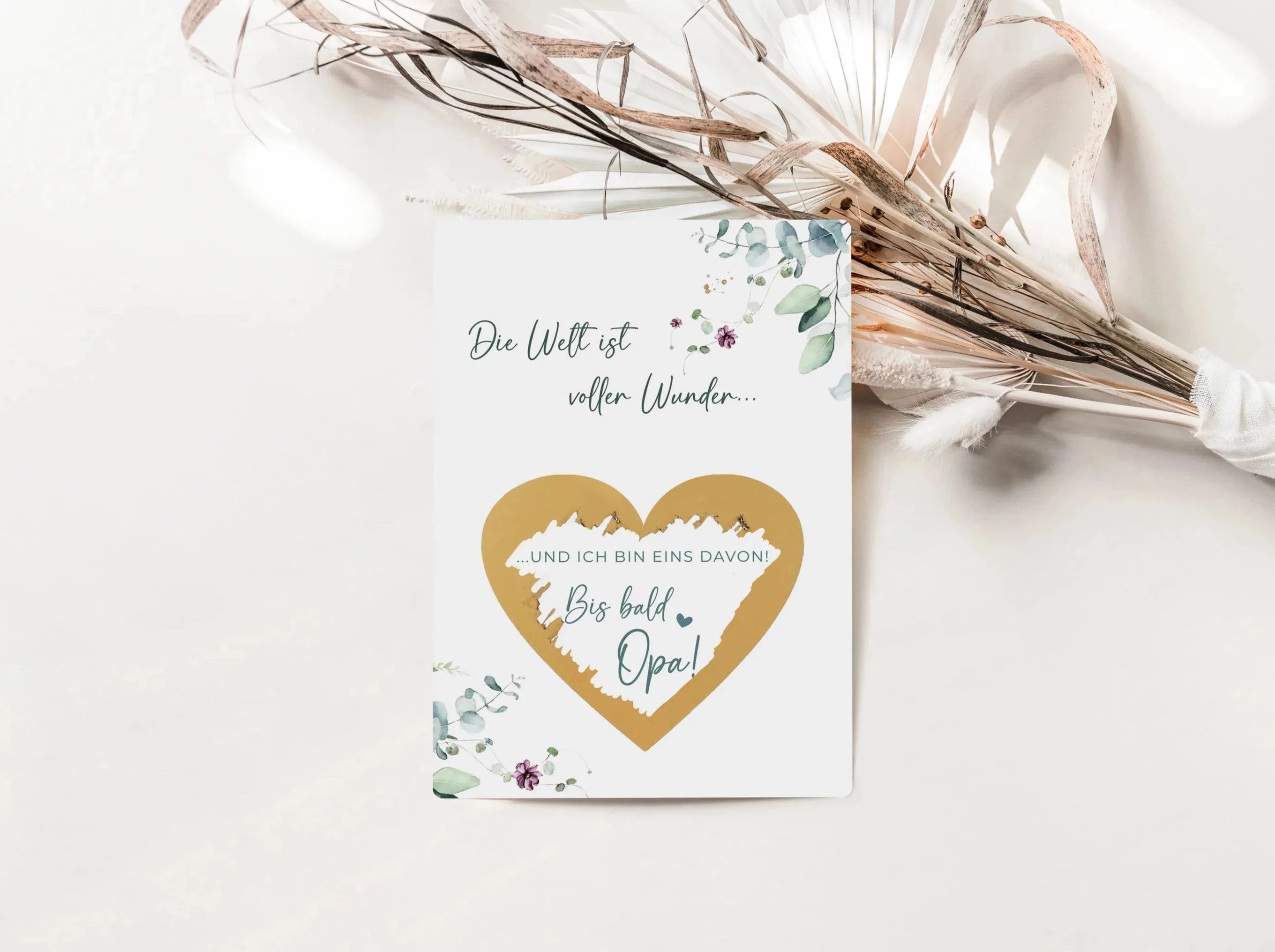 Du wirst Opa Rubbelkarte Eukalyptus
