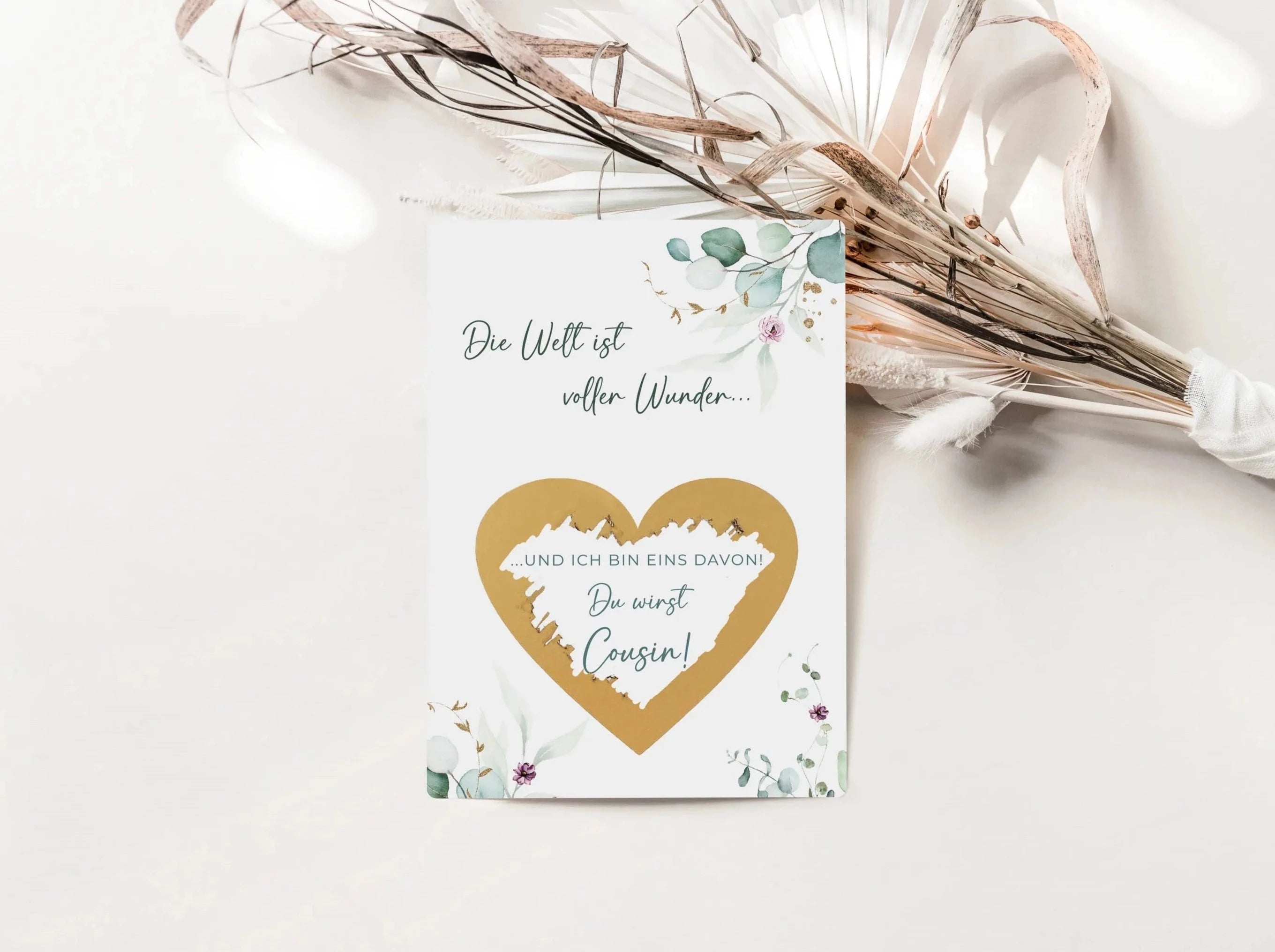 Du wirst Cousin Rubbelkarte Eukalyptus