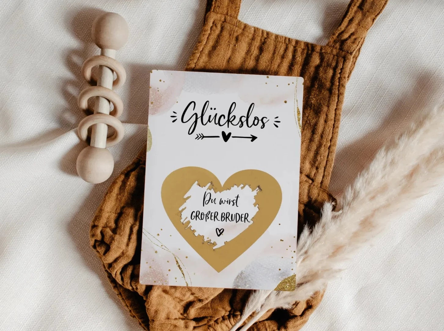 Du wirst großer Bruder Rubbelkarte Golden Glamour - JoliCoon