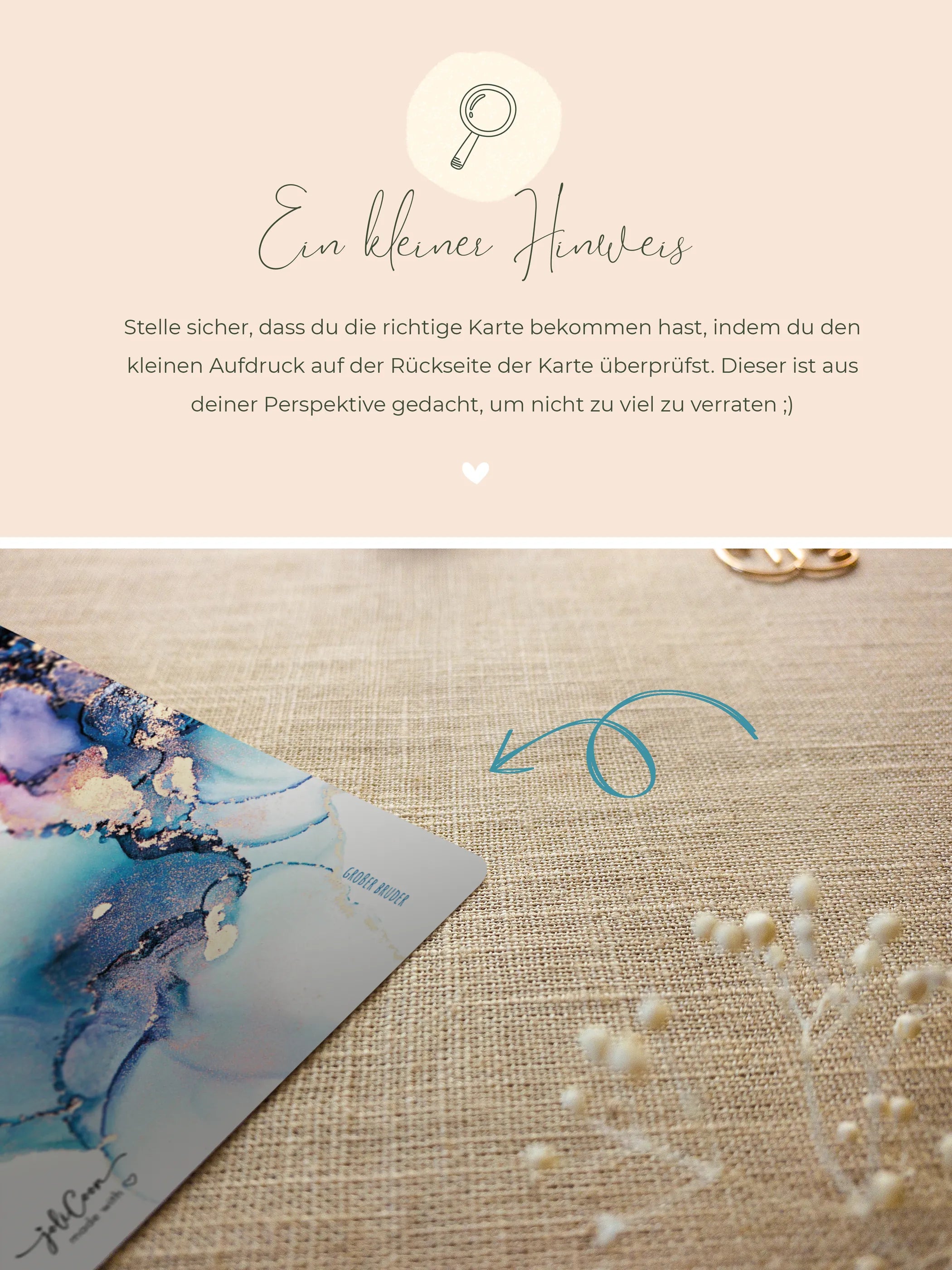 Du wirst großer Bruder Rubbelkarte Dream