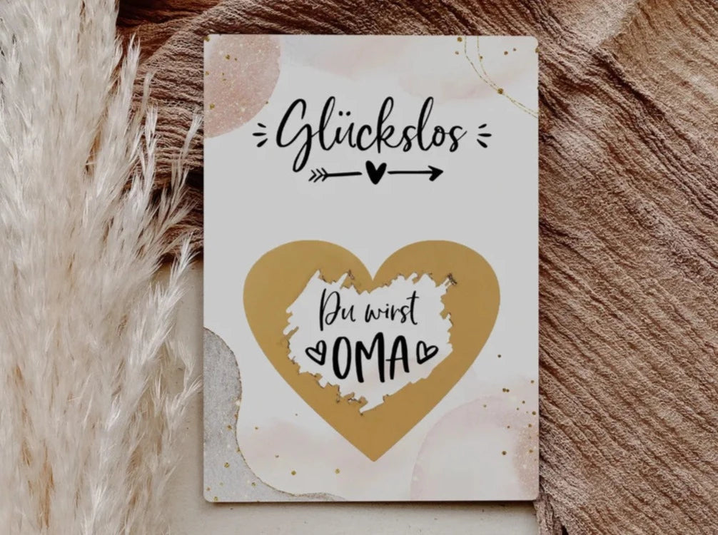 Du wirst Oma Rubbelkarte Golden Glamour - JoliCoon
