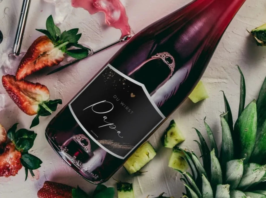 Du wirst Papa Flaschenetikett klein - JoliCoon