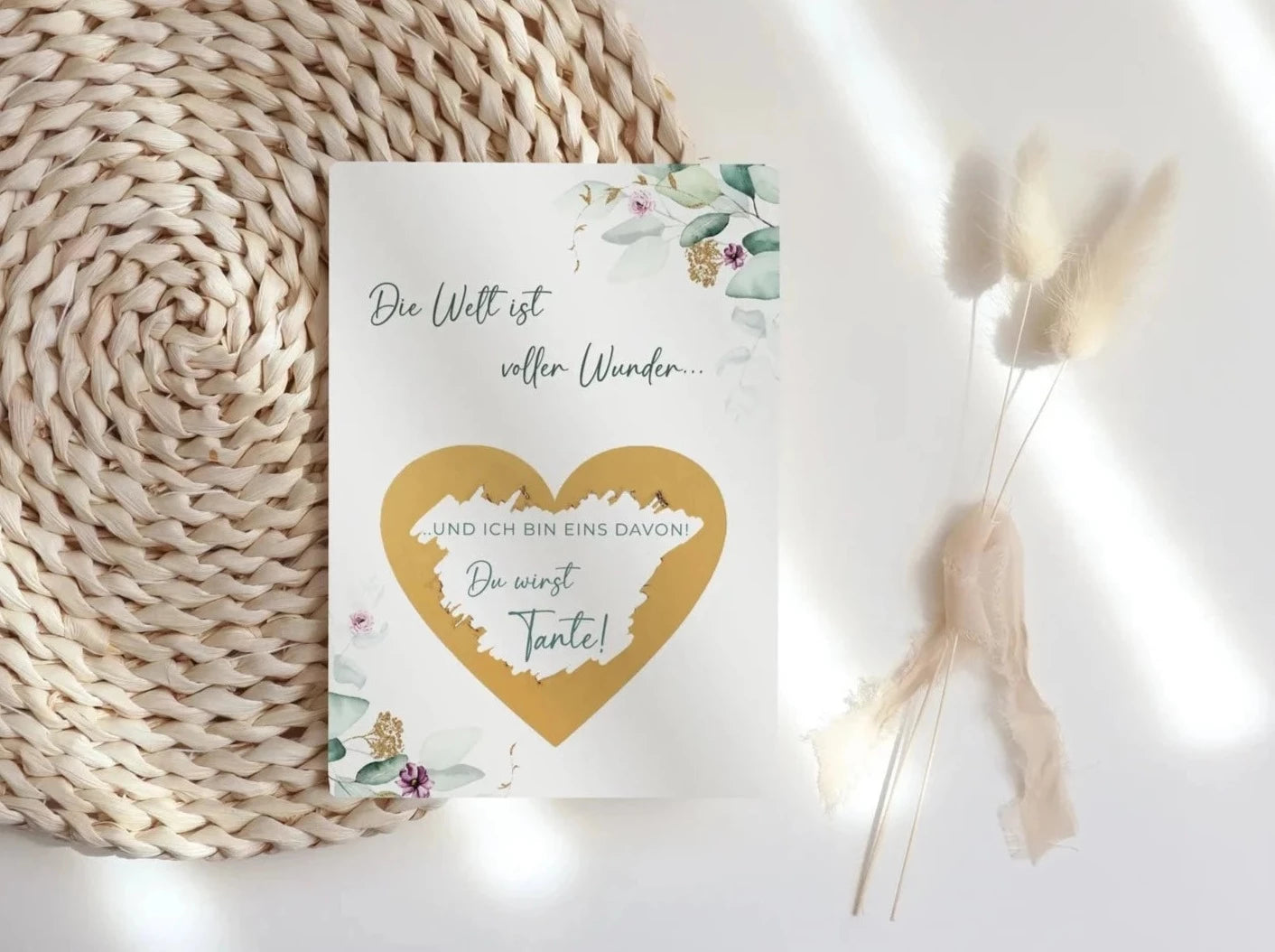 Du wirst Tante Rubbelkarte Eukalyptus
