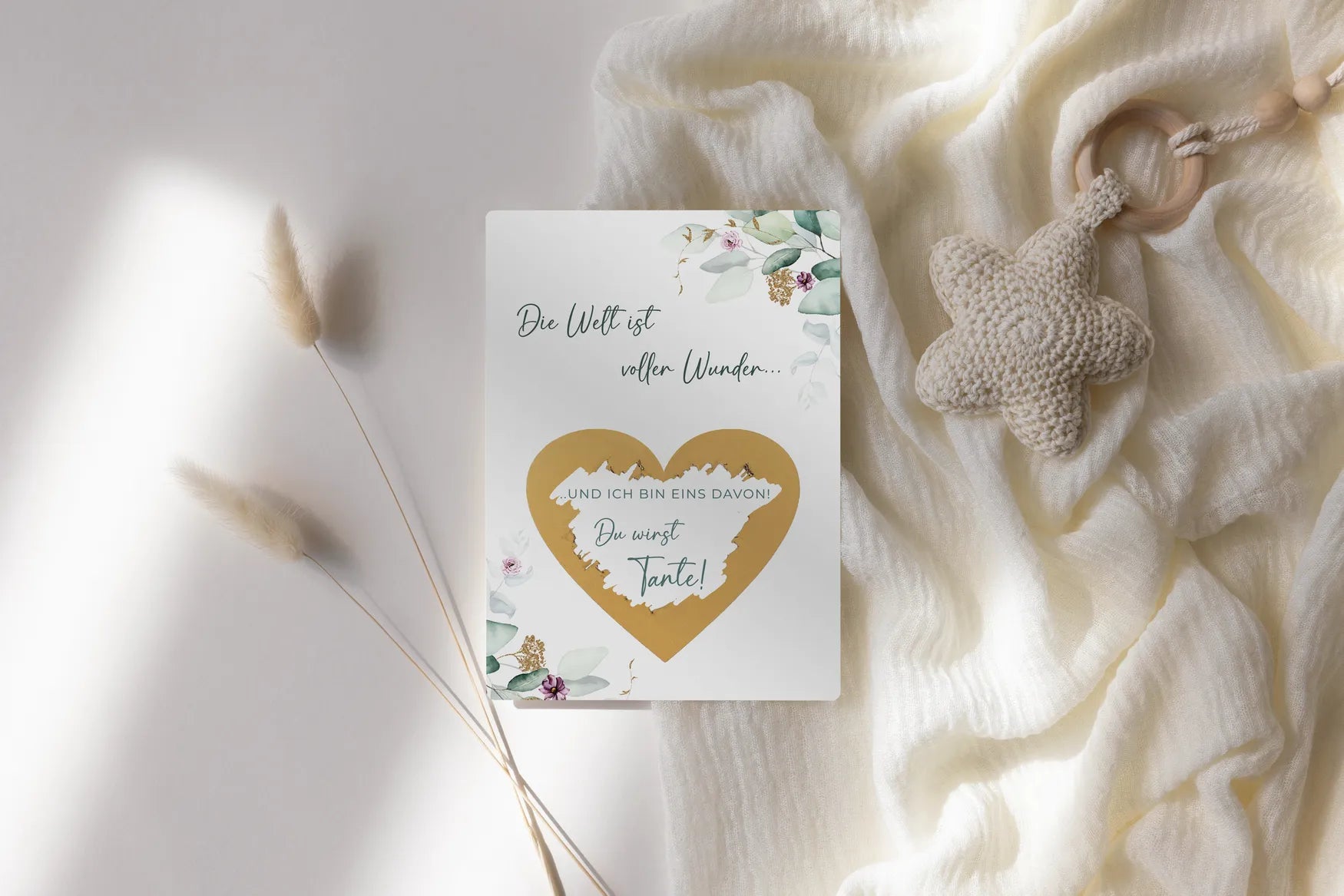 Du wirst Tante Rubbelkarte Eukalyptus