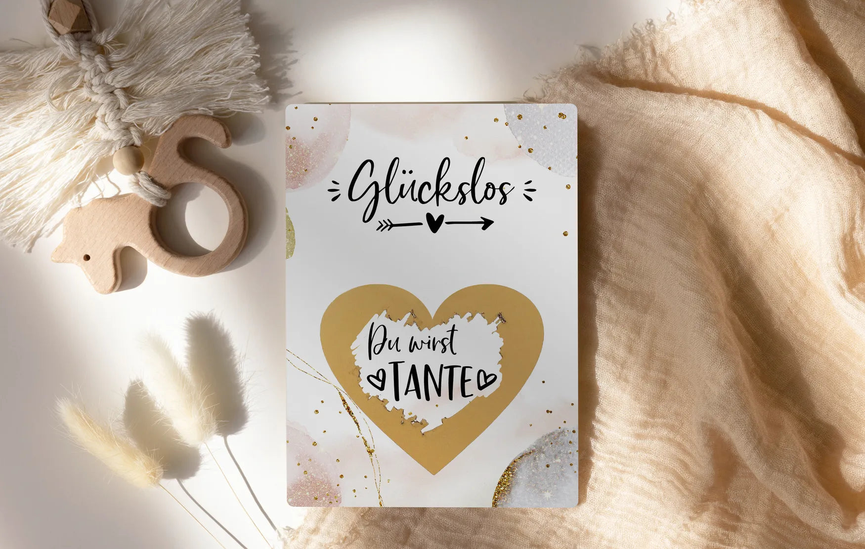 Du wirst Tante Rubbelkarte Golden Glamour - JoliCoon