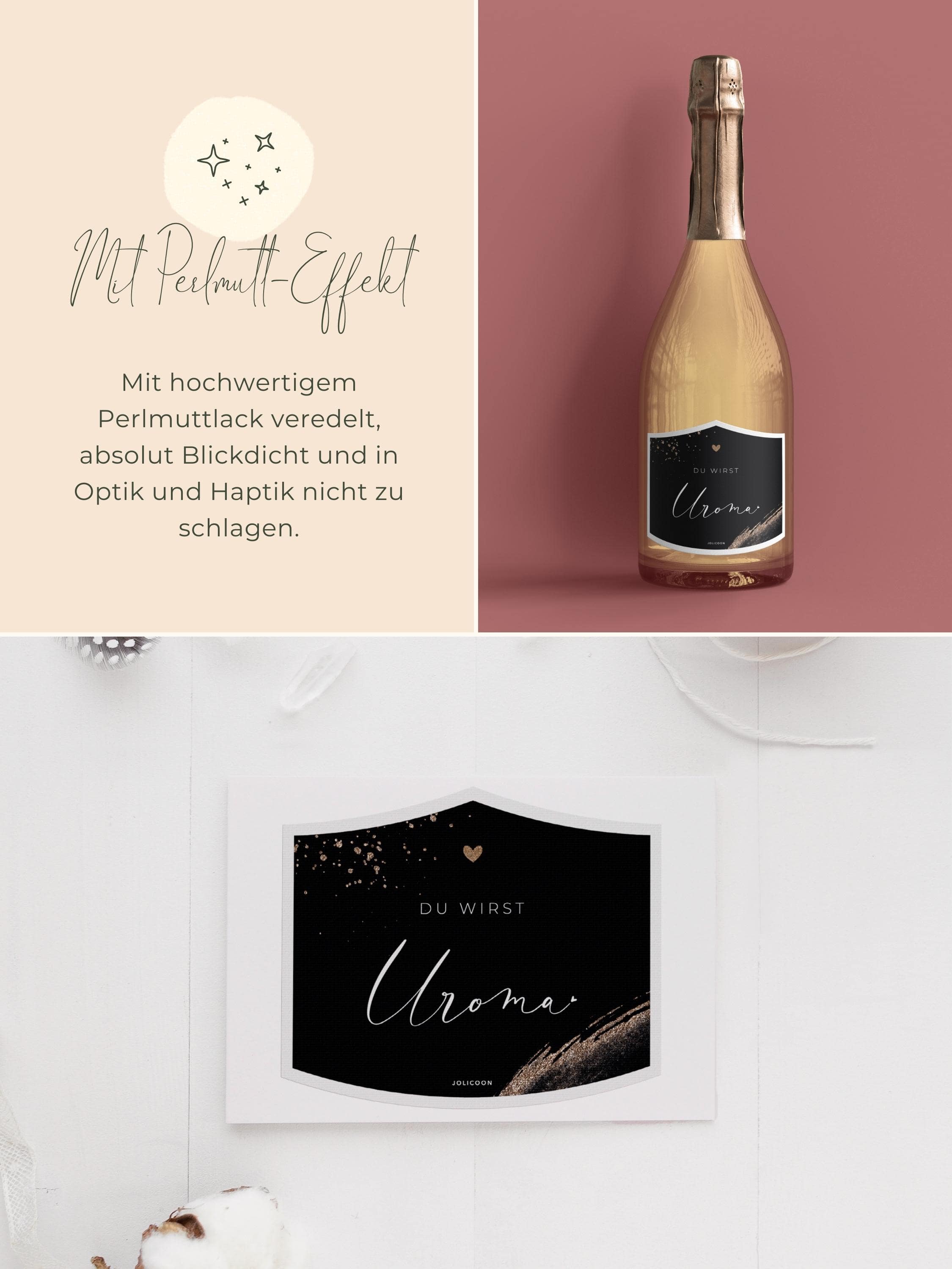 Du wirst Uroma Flaschenetikett klein - JoliCoon