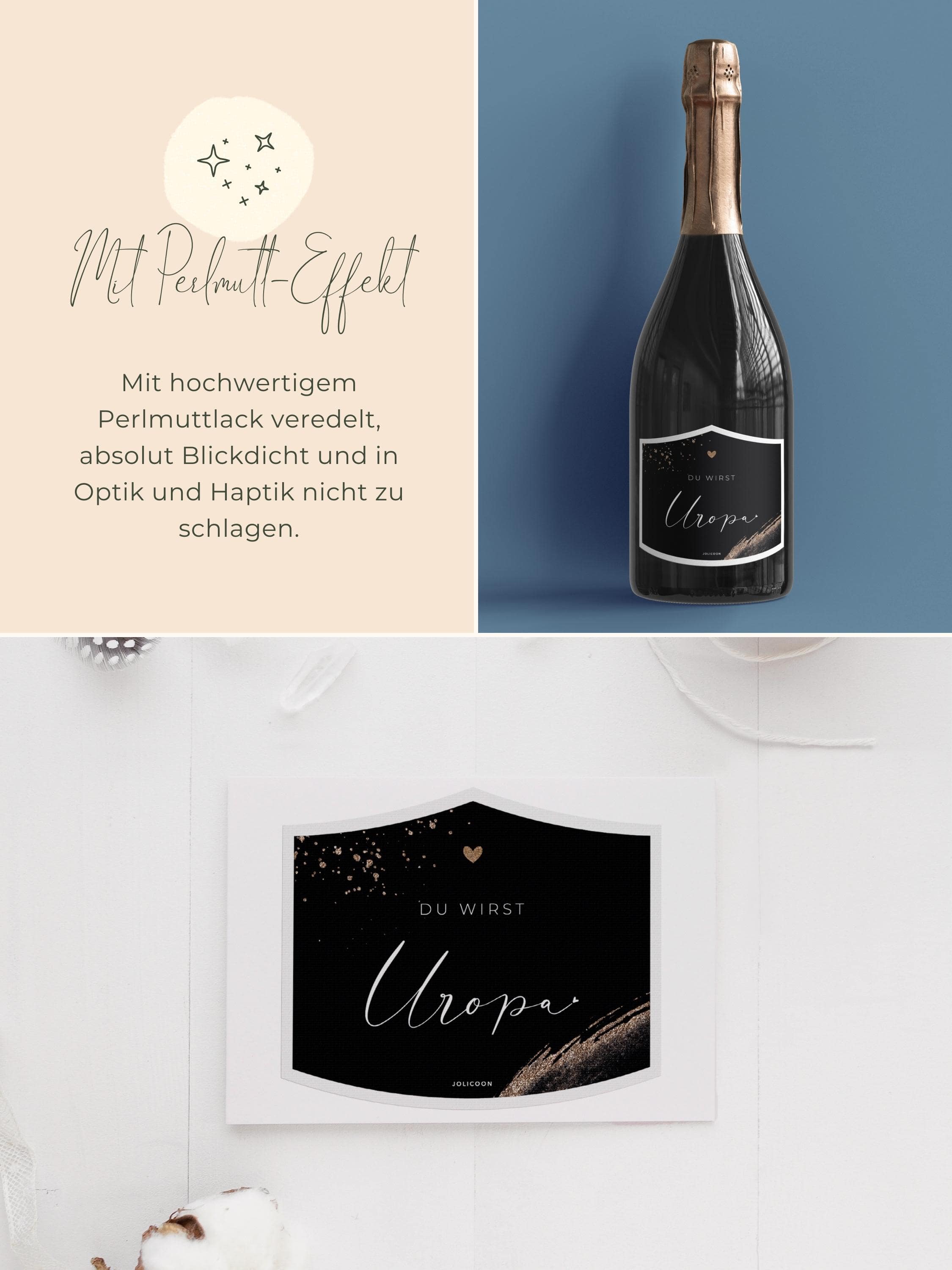 Du wirst Uropa Flaschenetikett klein - JoliCoon