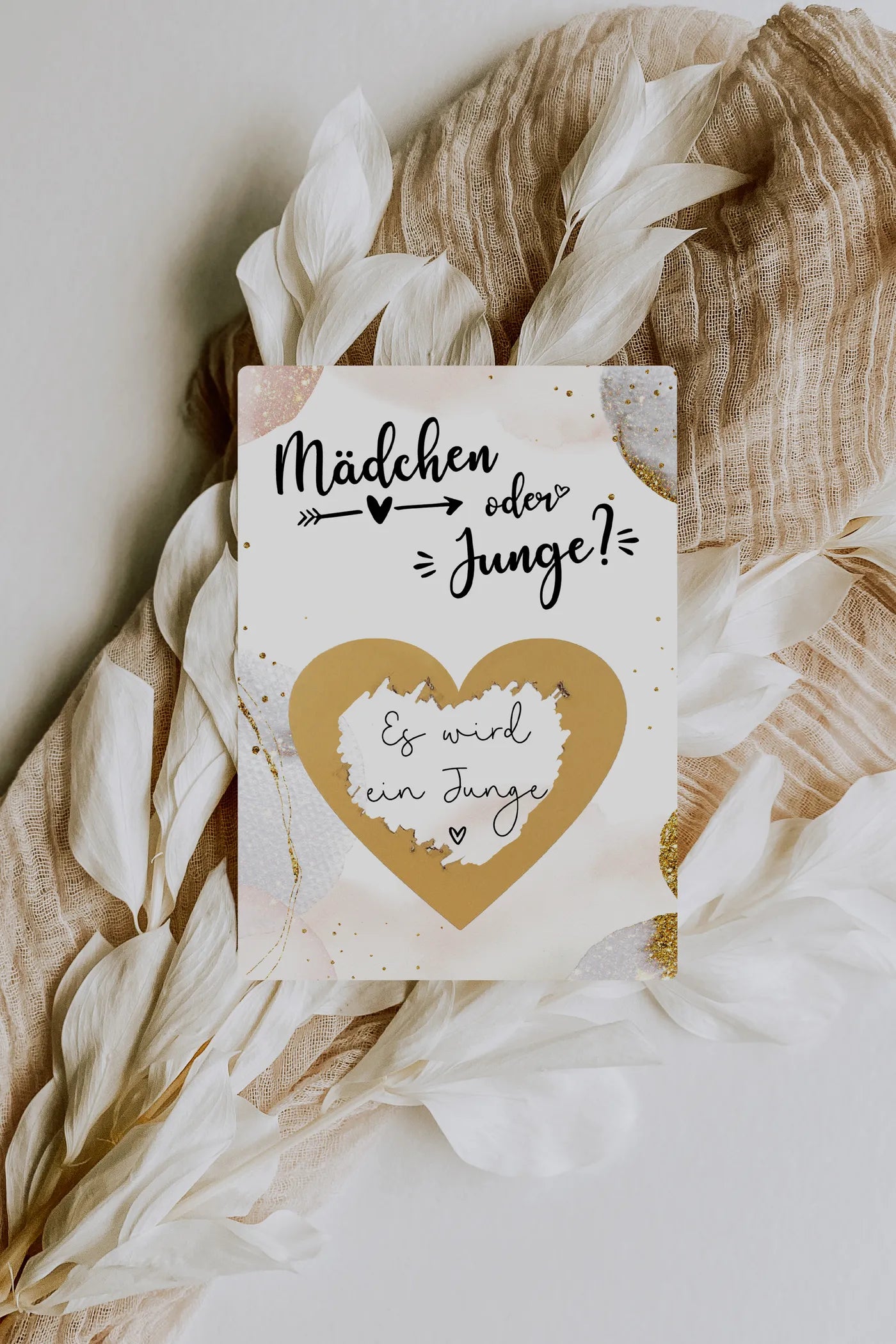 Es wird ein Junge Rubbelkarte Golden Glamour - JoliCoon