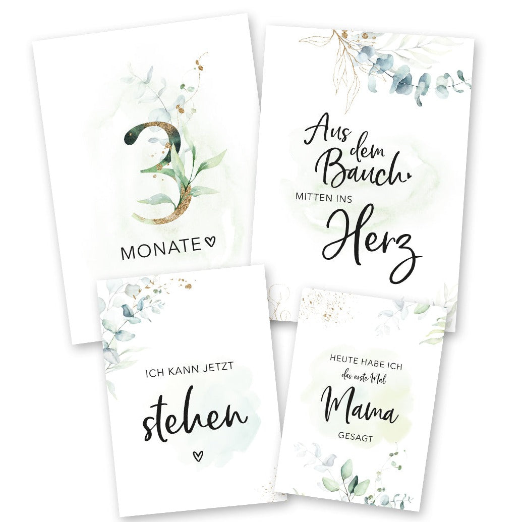 Meilensteinkarten Baby Mädchen
