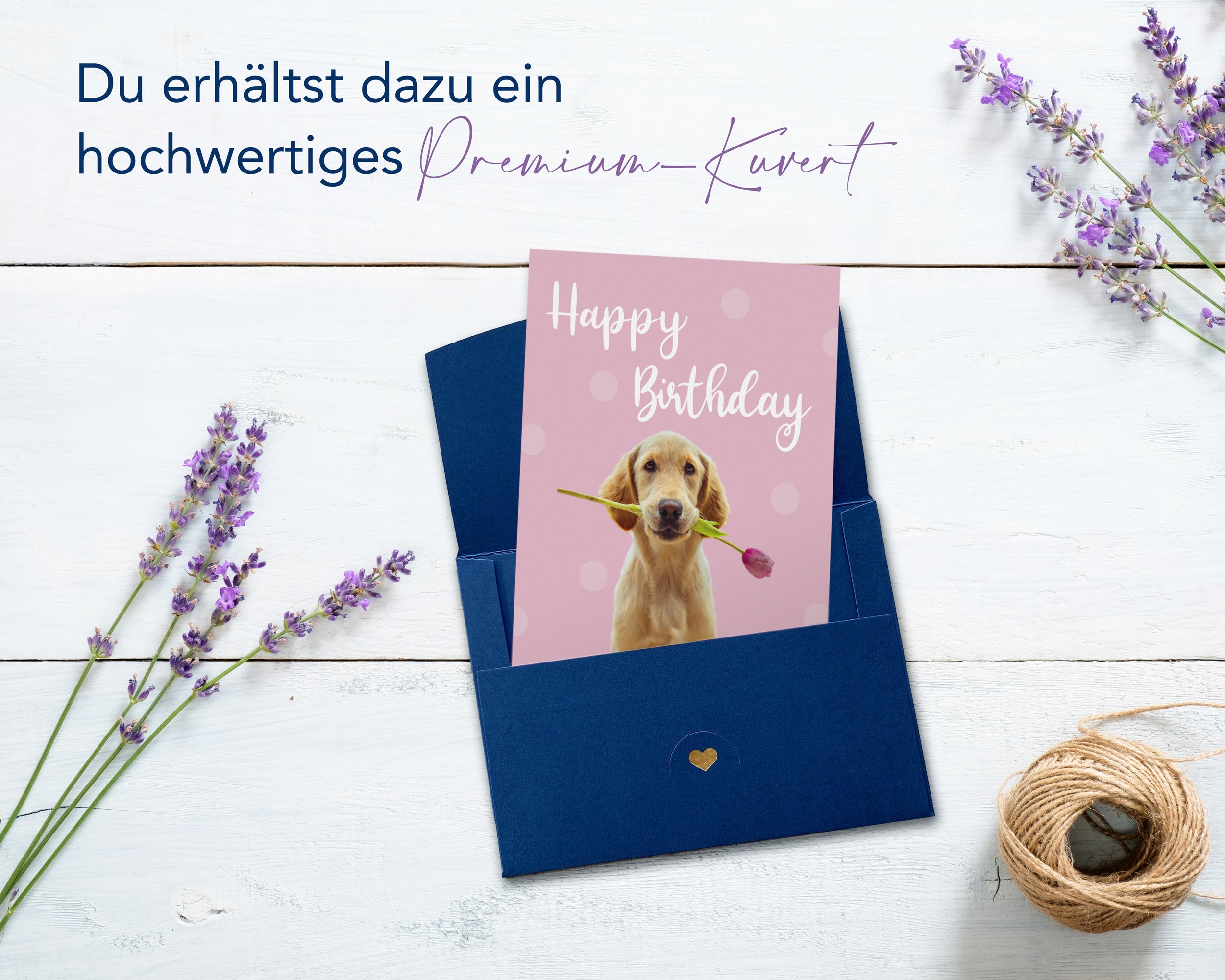 Geburtstagskarte Happy Birthday - WUFFWUFF - JoliCoon