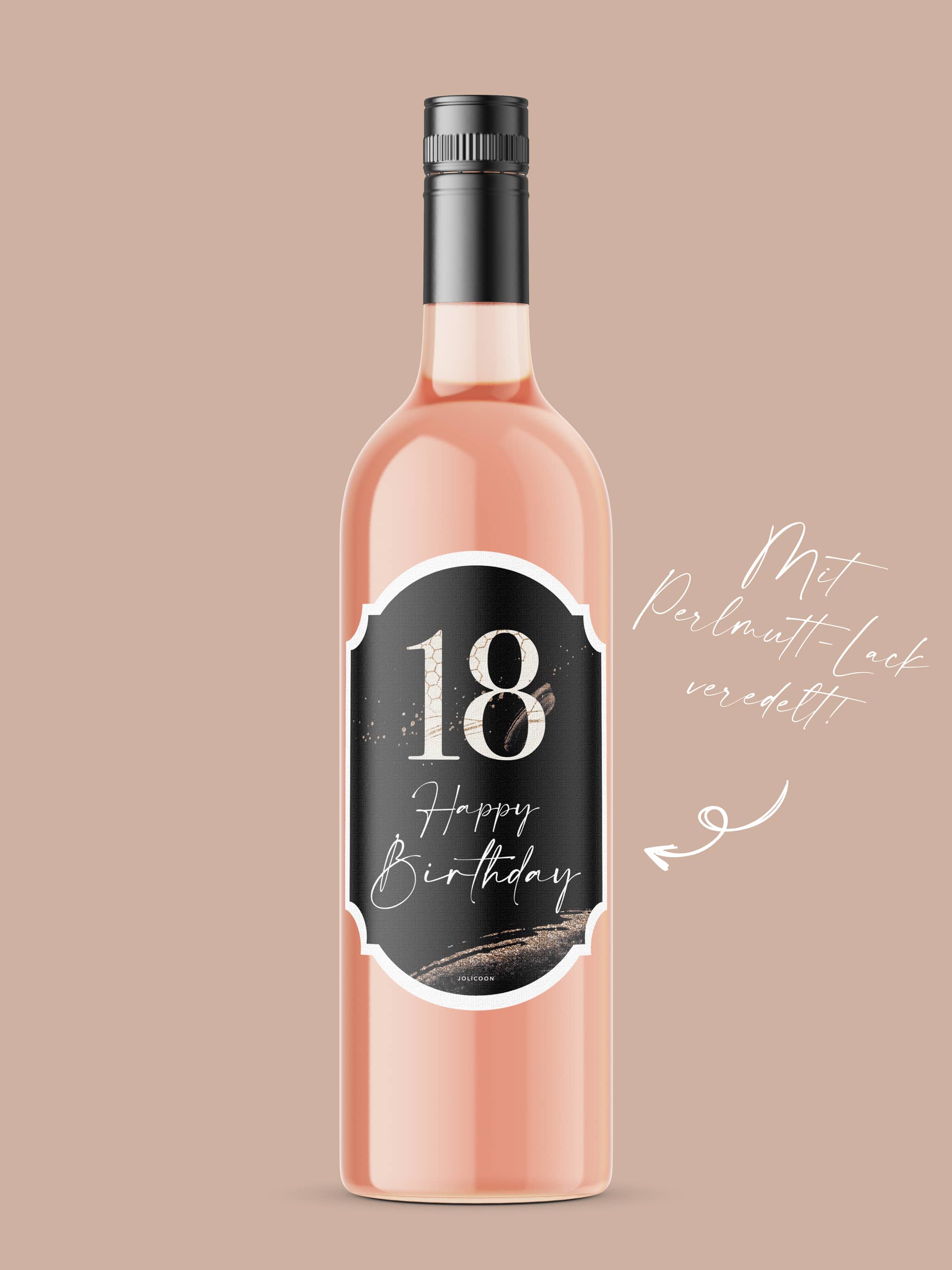 18 Geburtstag Flaschenetikett - JoliCoon
