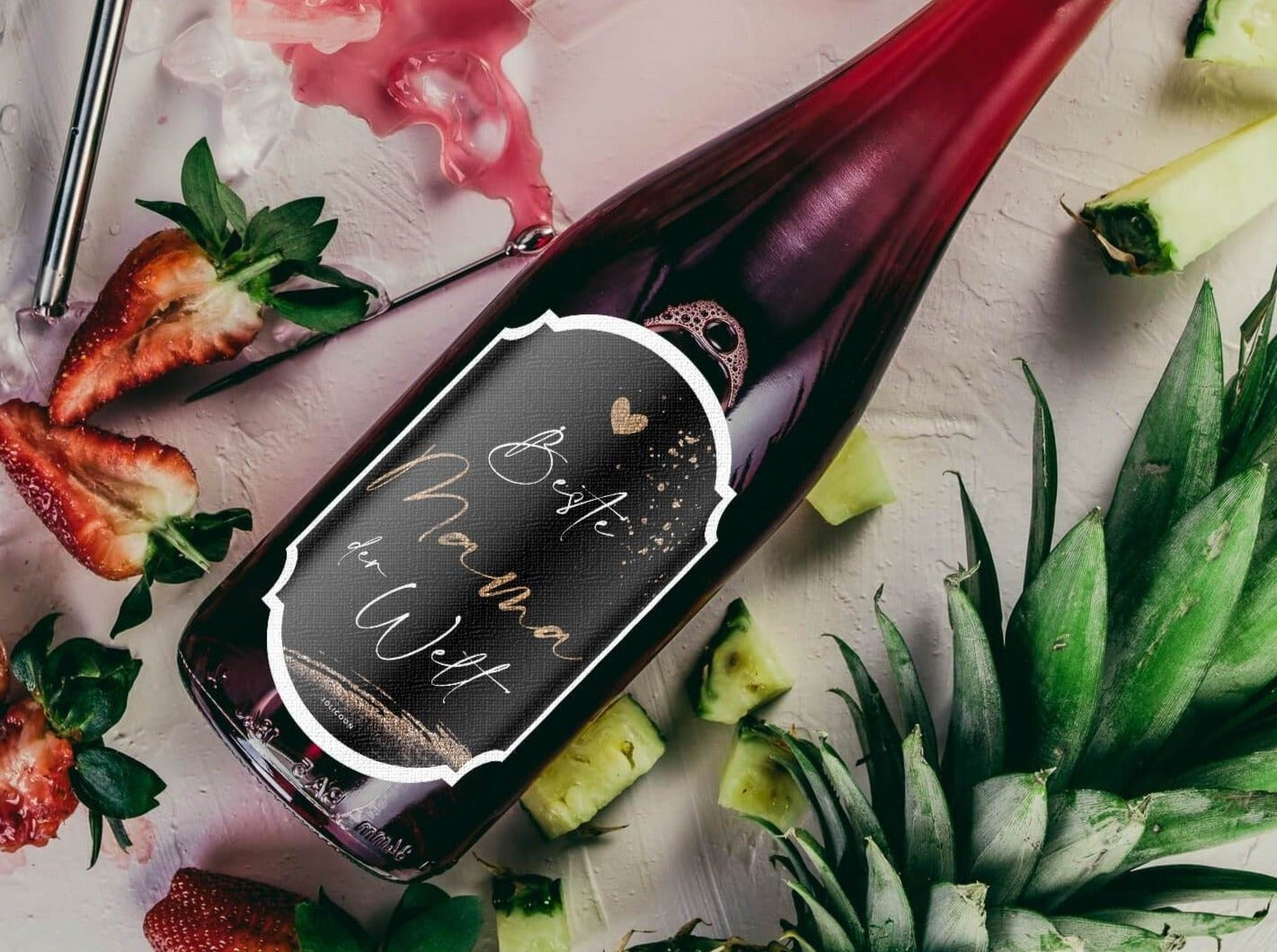 Beste Mama der Welt Flaschenetikett - JoliCoon