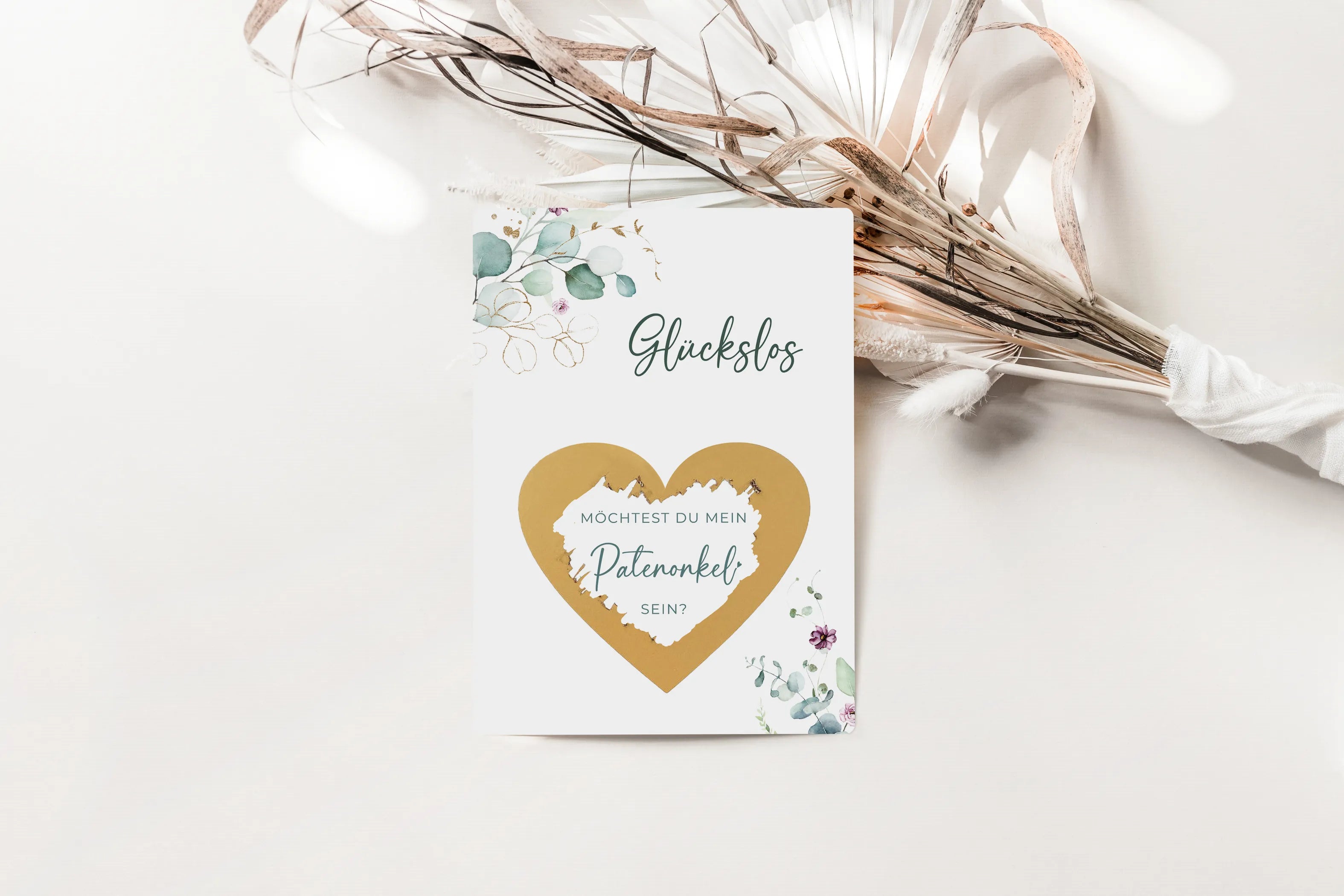 Schwangerschaft verkünden für die ganze Familie Rubbellose Eukalyptus - JoliCoon