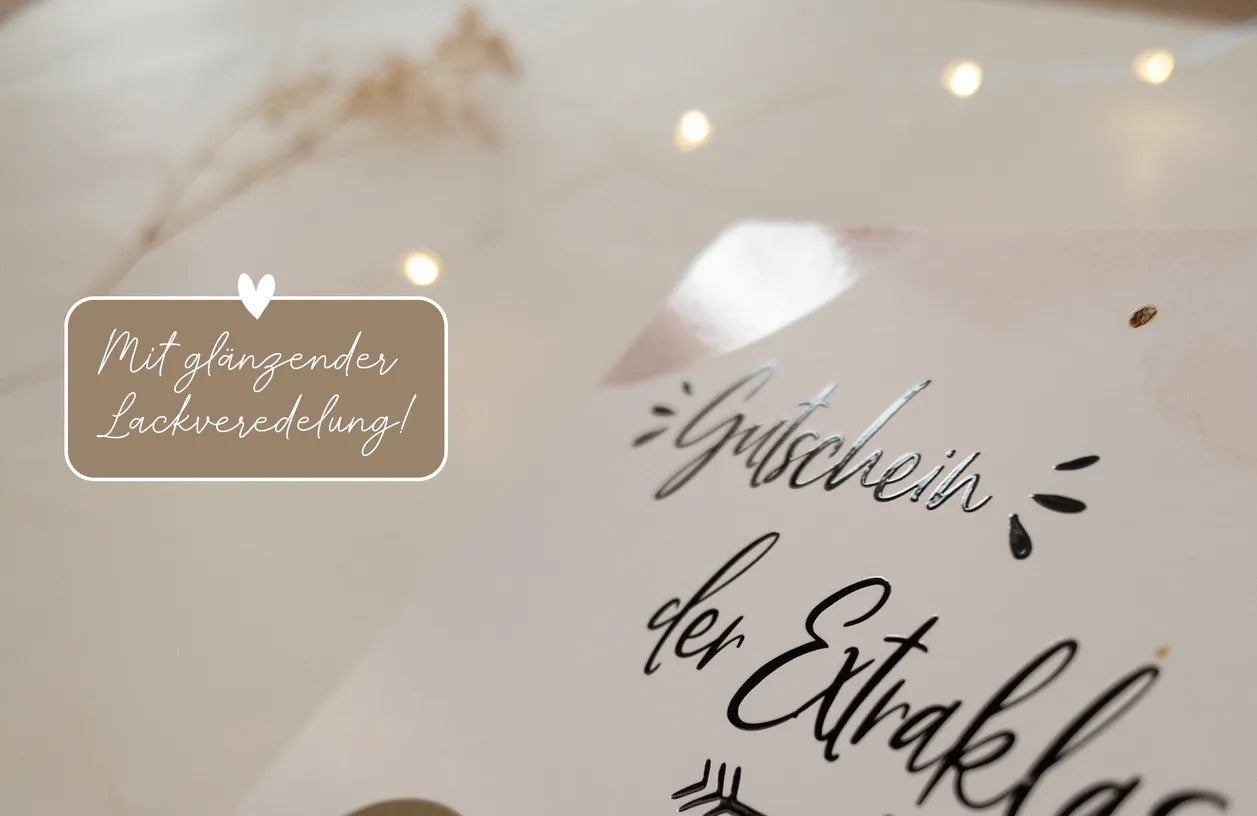 Gutschein für eine Massage Rubbelkarte Golden Glamour - JoliCoon