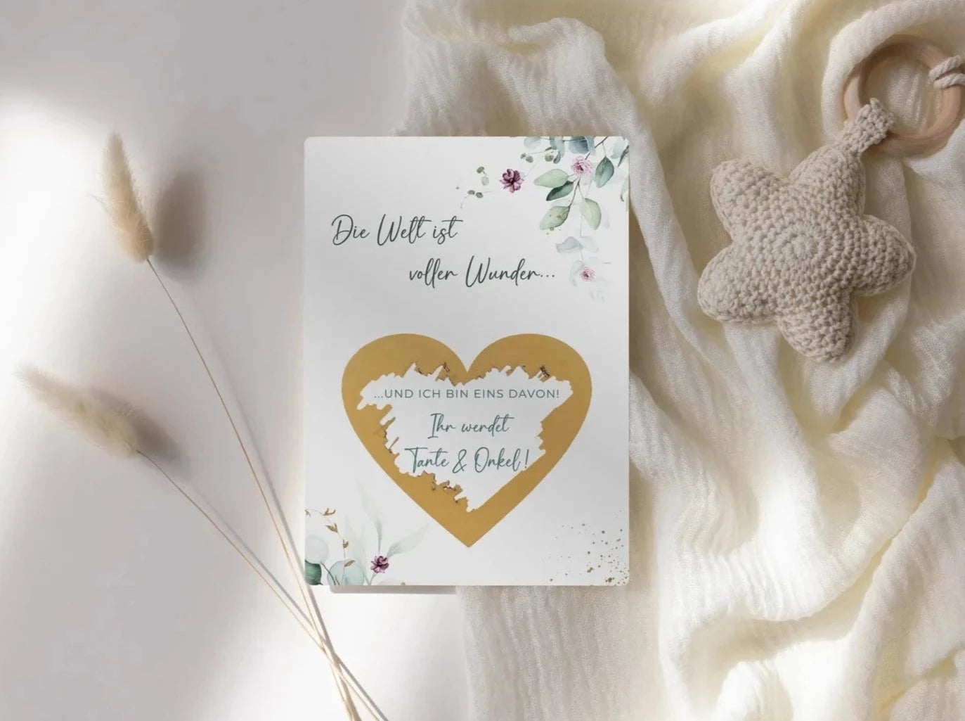 Ihr werdet Tante & Onkel Rubbelkarte Eukalyptus