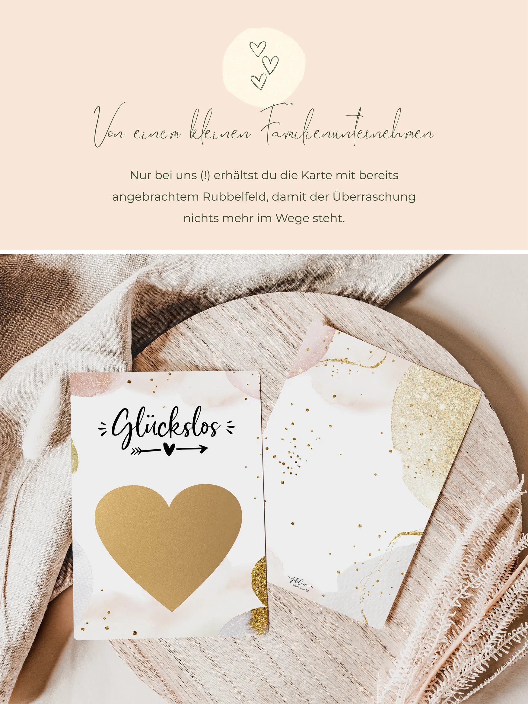 Patenonkel fragen Rubbelkarte Golden Glamour - JoliCoon