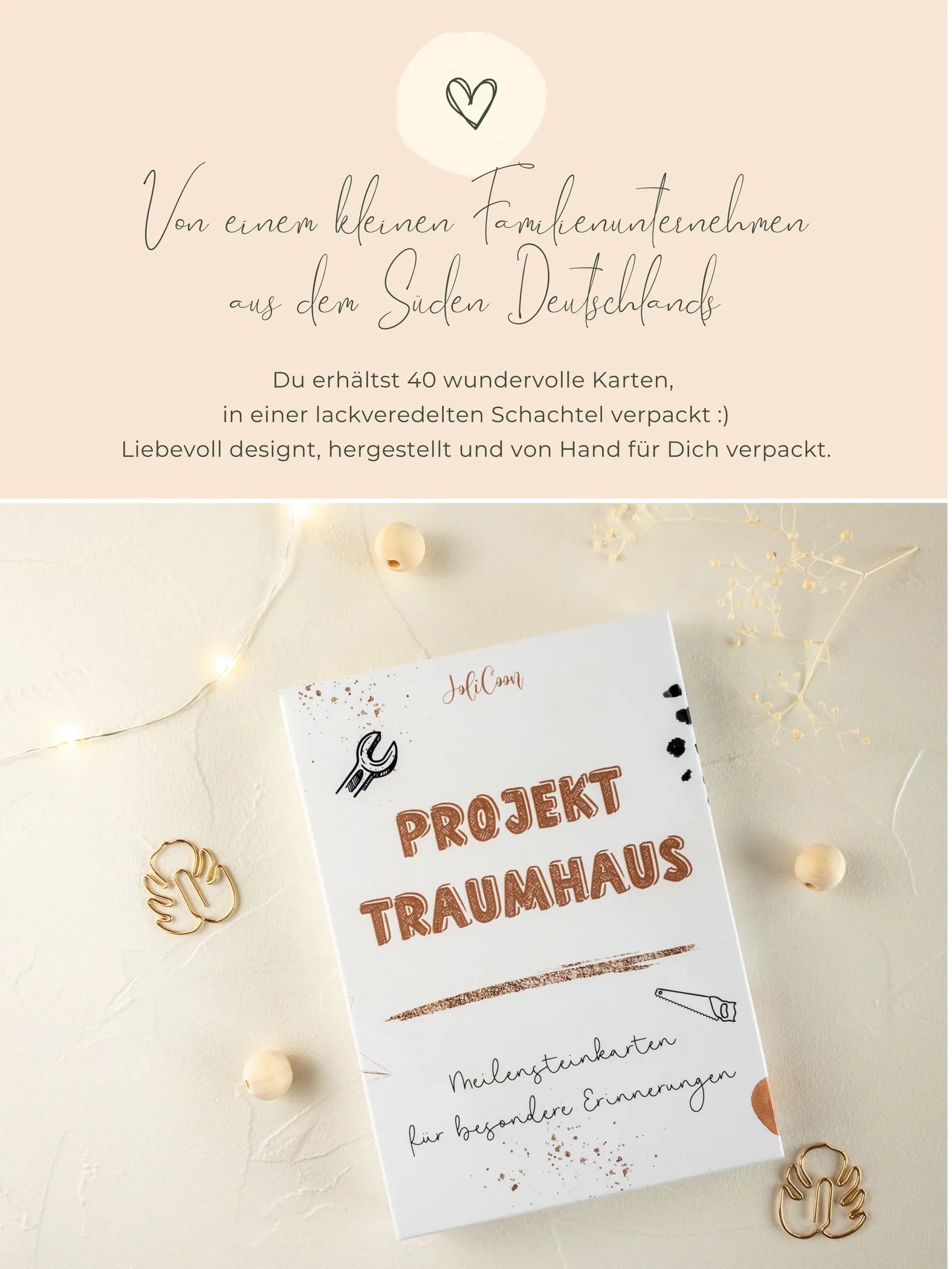 Meilensteinkarten Hausbau - JoliCoon