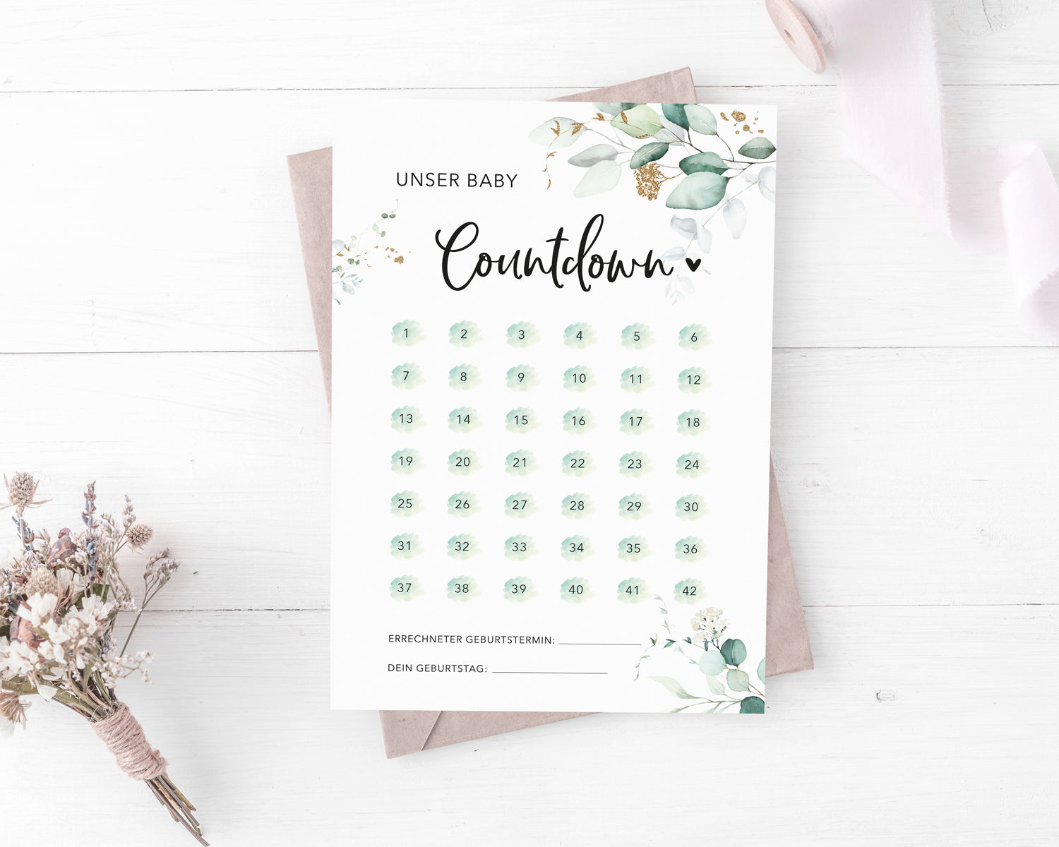 Babycountdown Eukalyptus