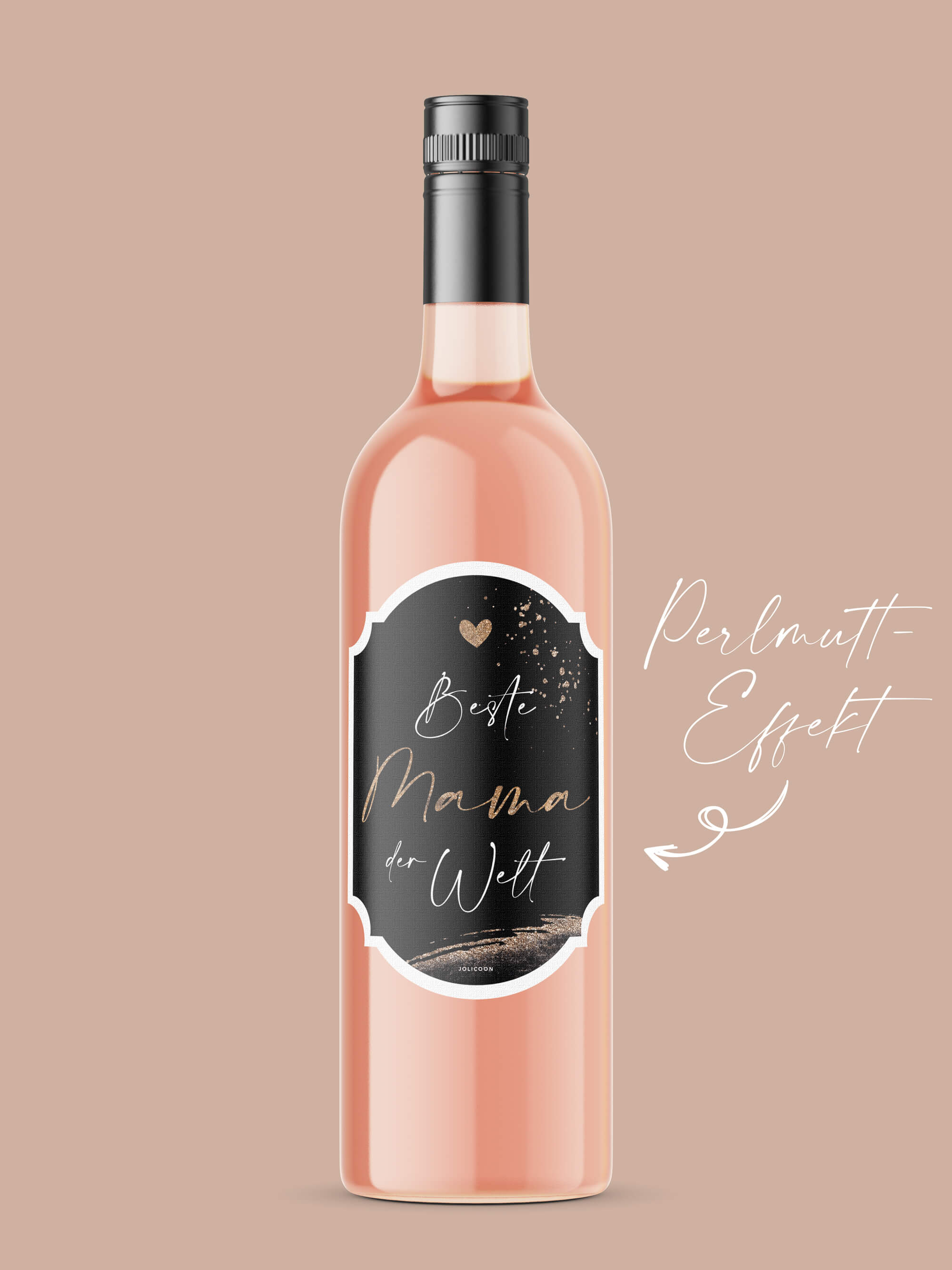 Beste Mama der Welt Flaschenetikett - JoliCoon