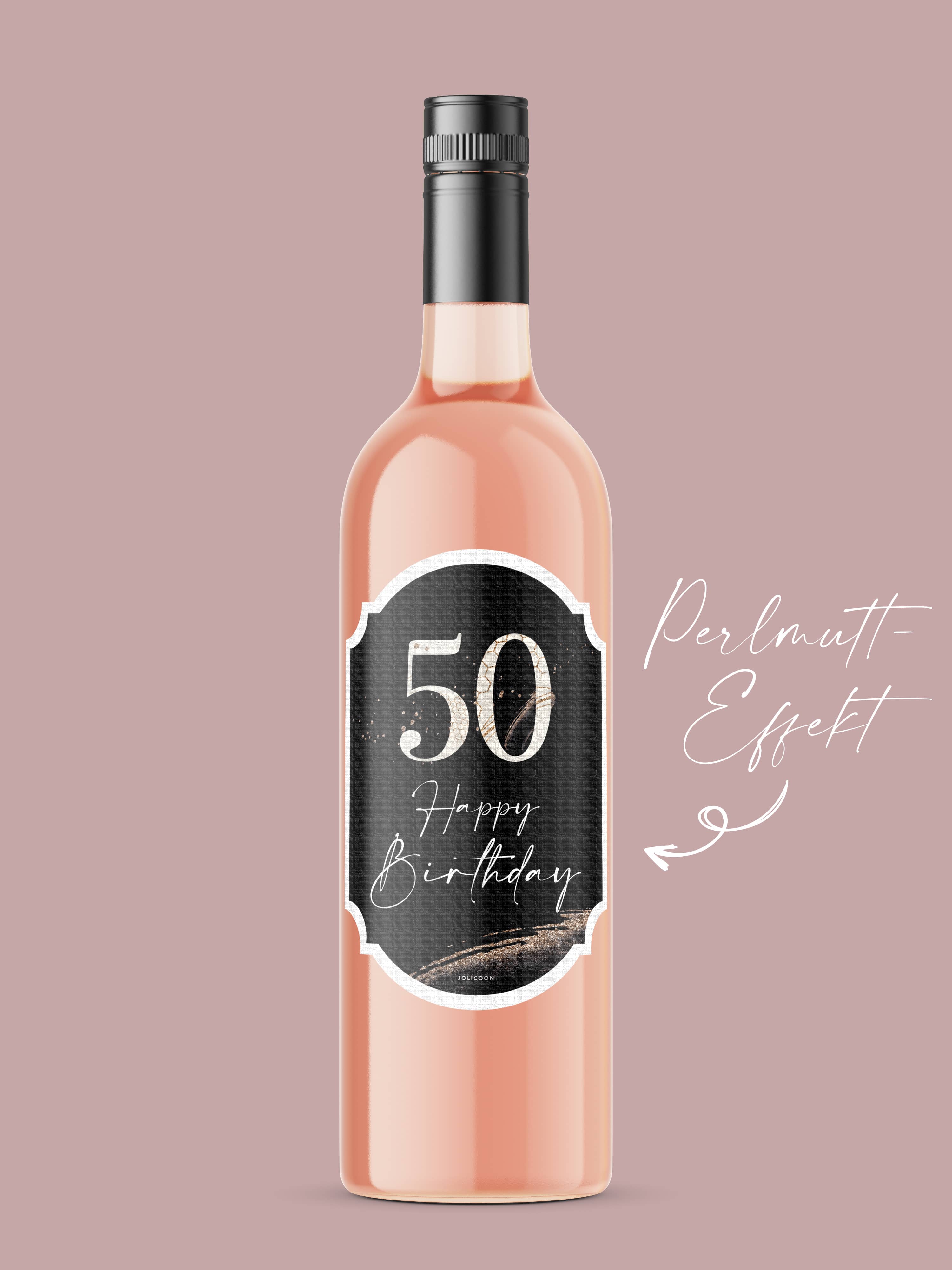 50 Geburtstag Flaschenetikett - JoliCoon