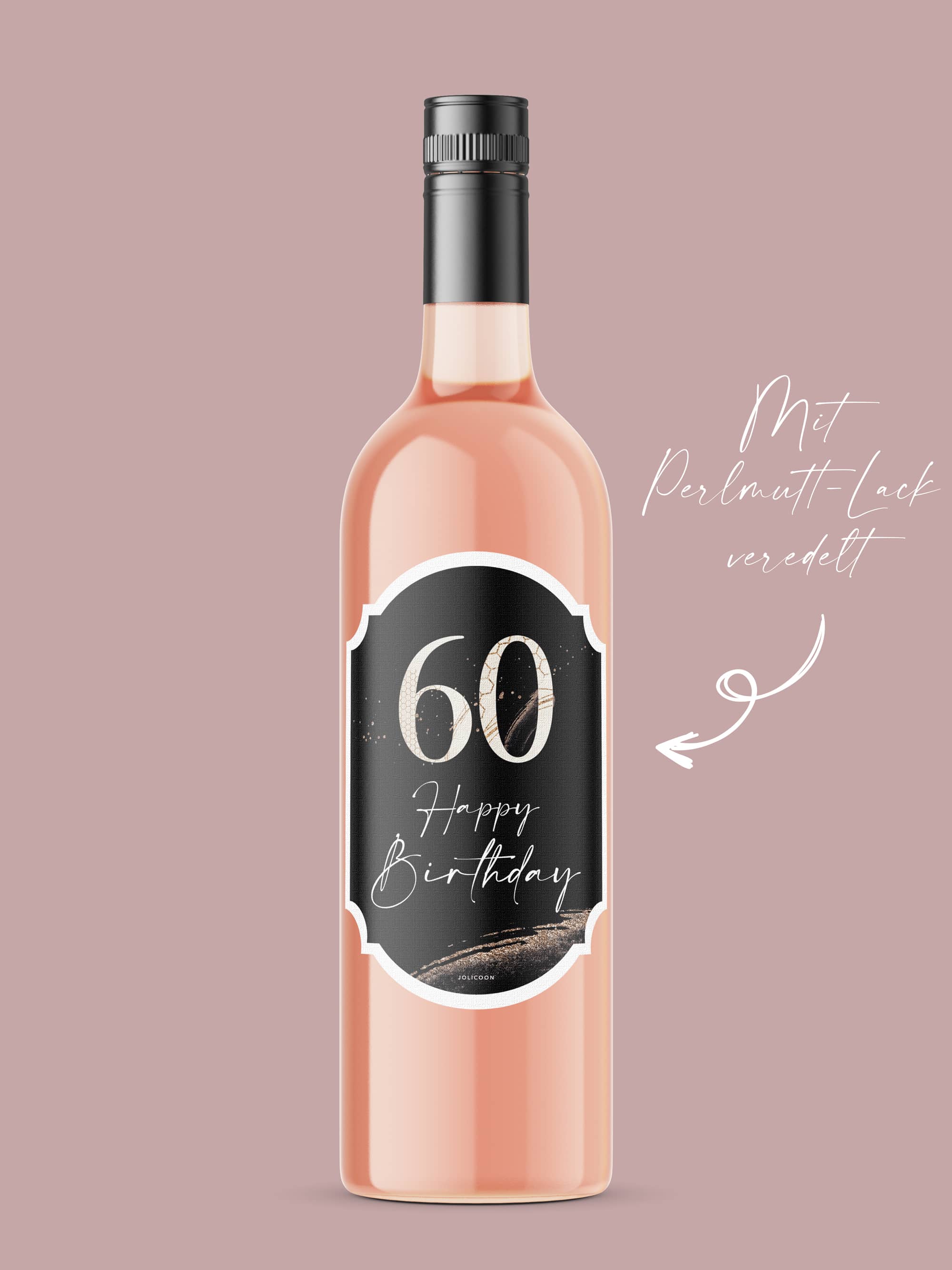 60 Geburtstag Flaschenetikett - JoliCoon