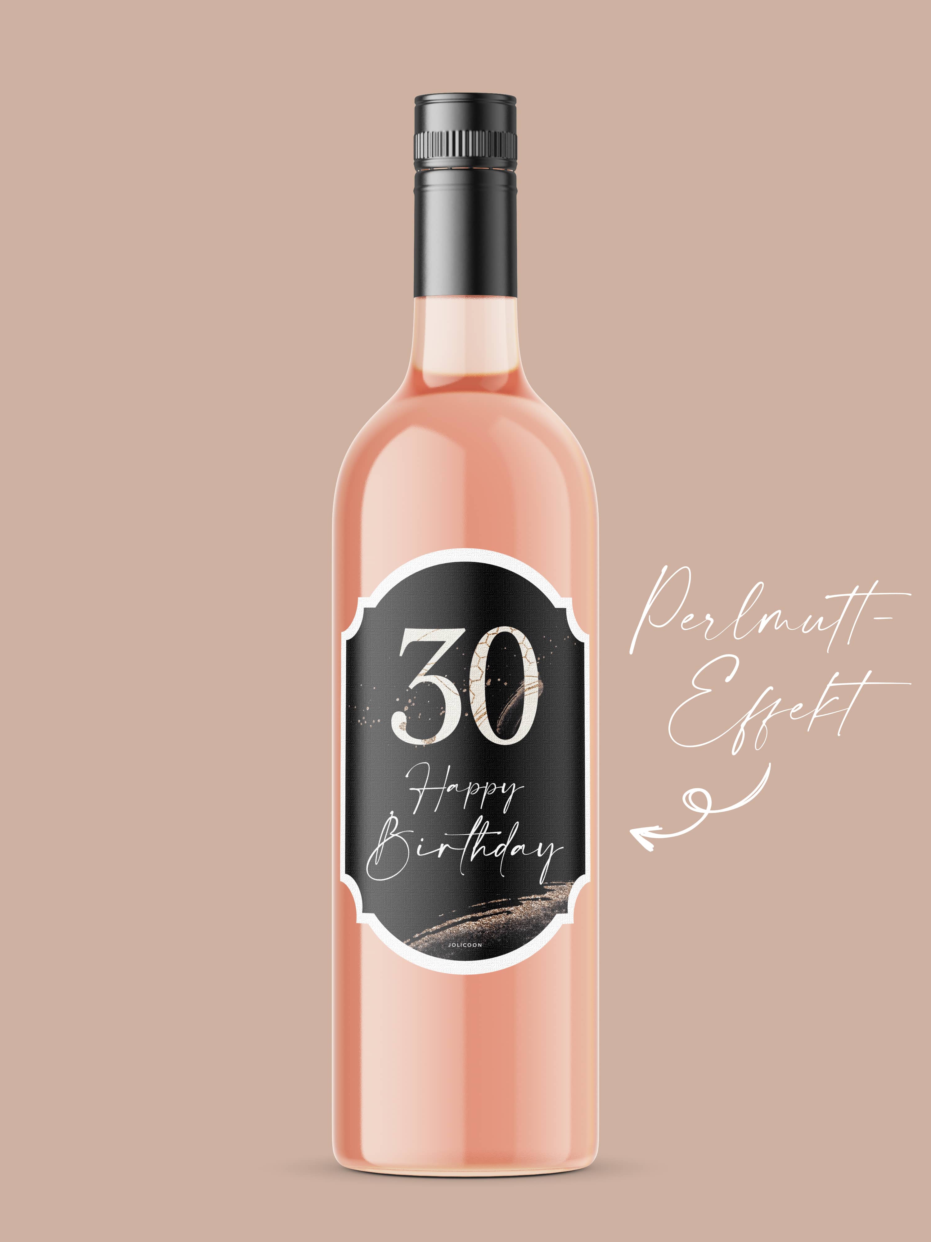 30 Geburtstag Flaschenetikett - JoliCoon
