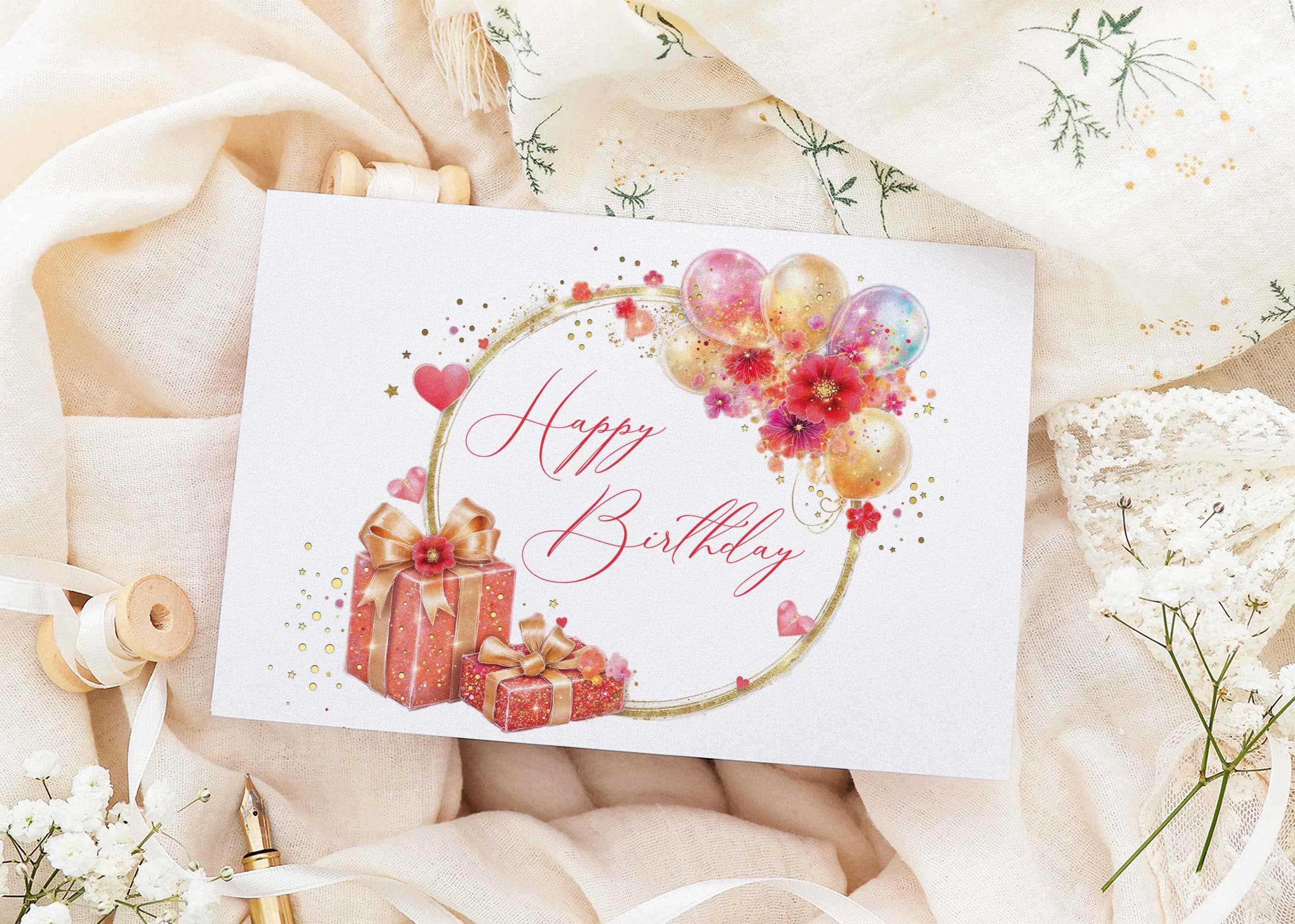 Geburtstagskarte STARDUST Orange Gifts