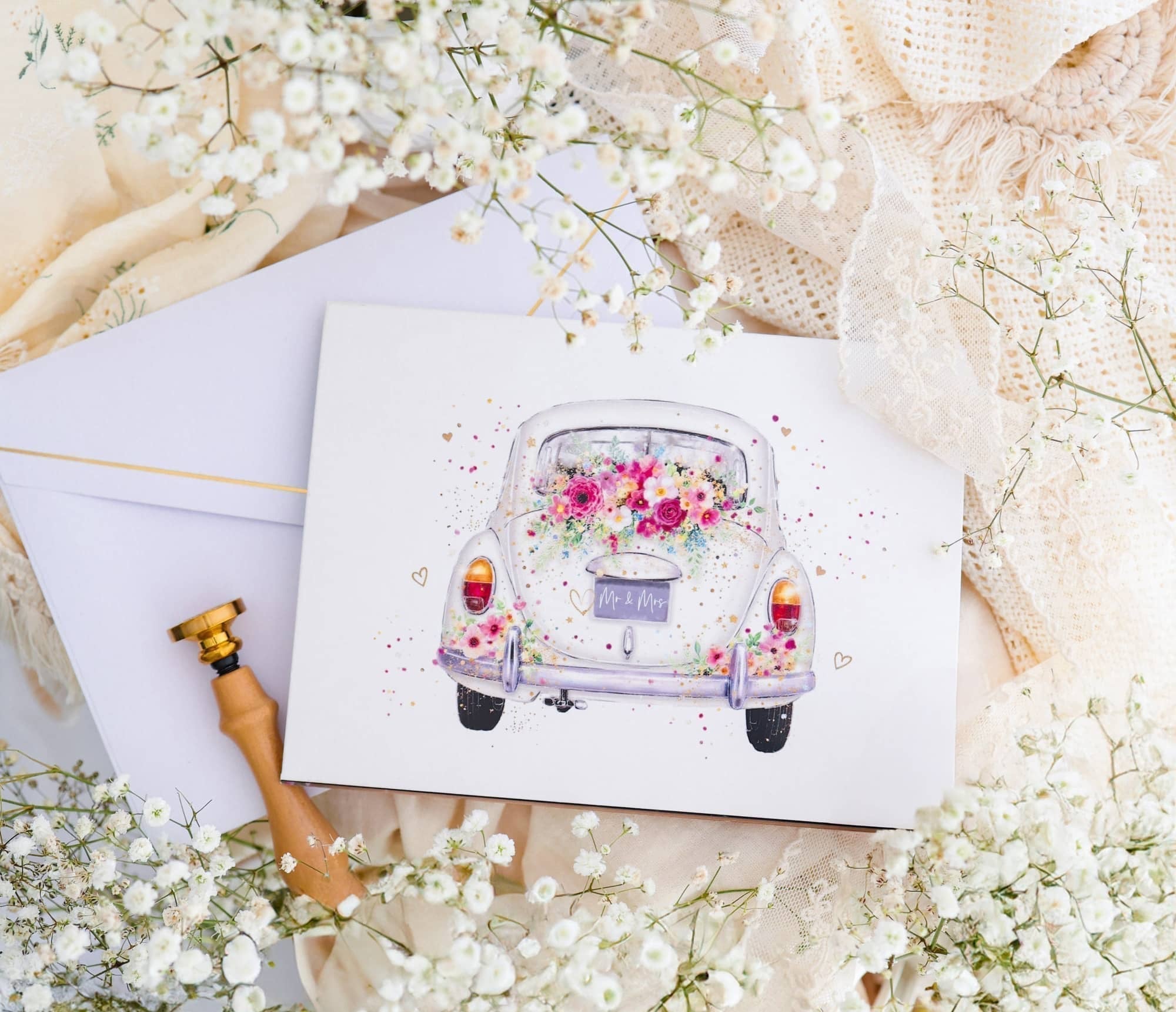 Pop up Hochzeitskarte