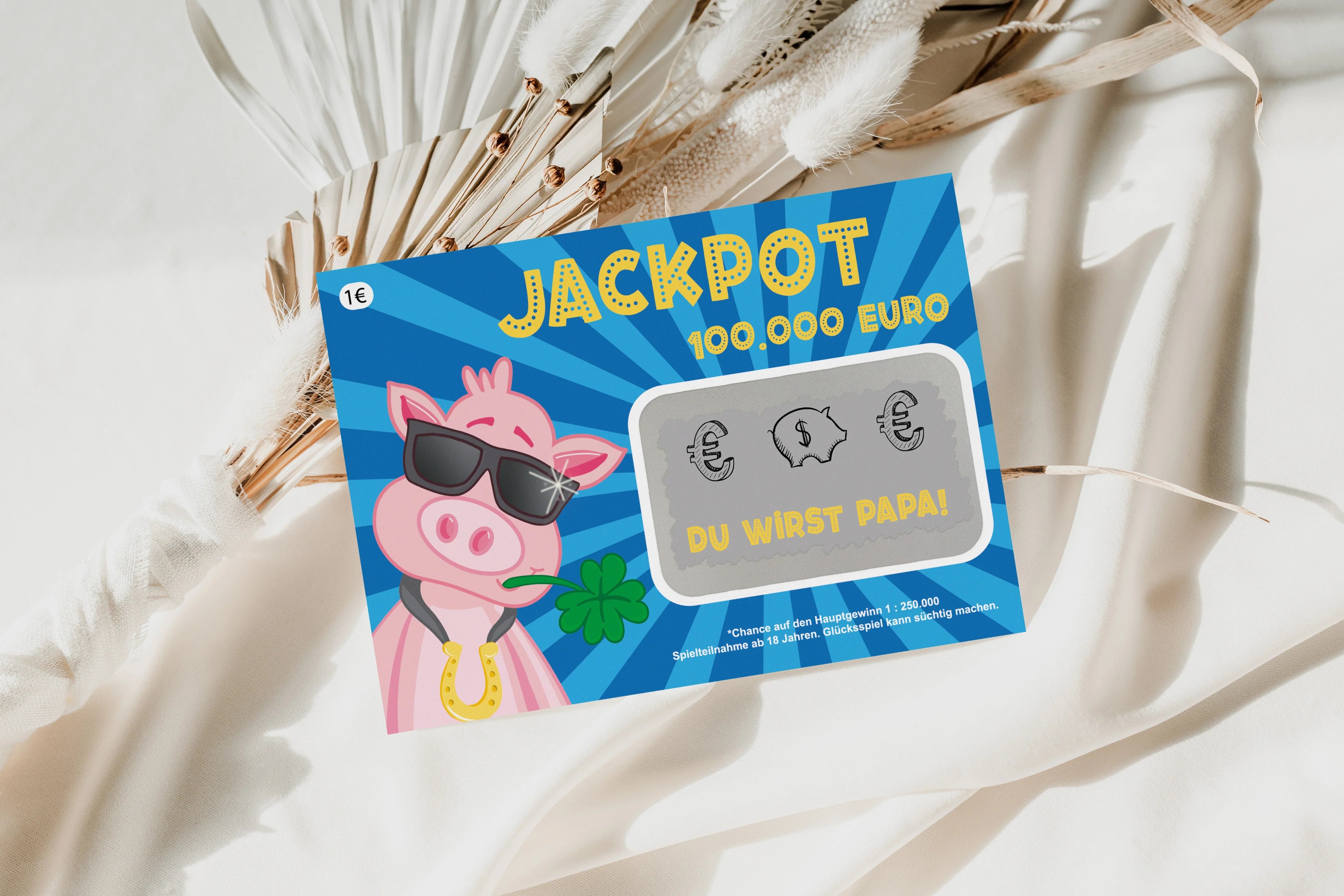 Du wirst Papa Rubbellos Jackpot