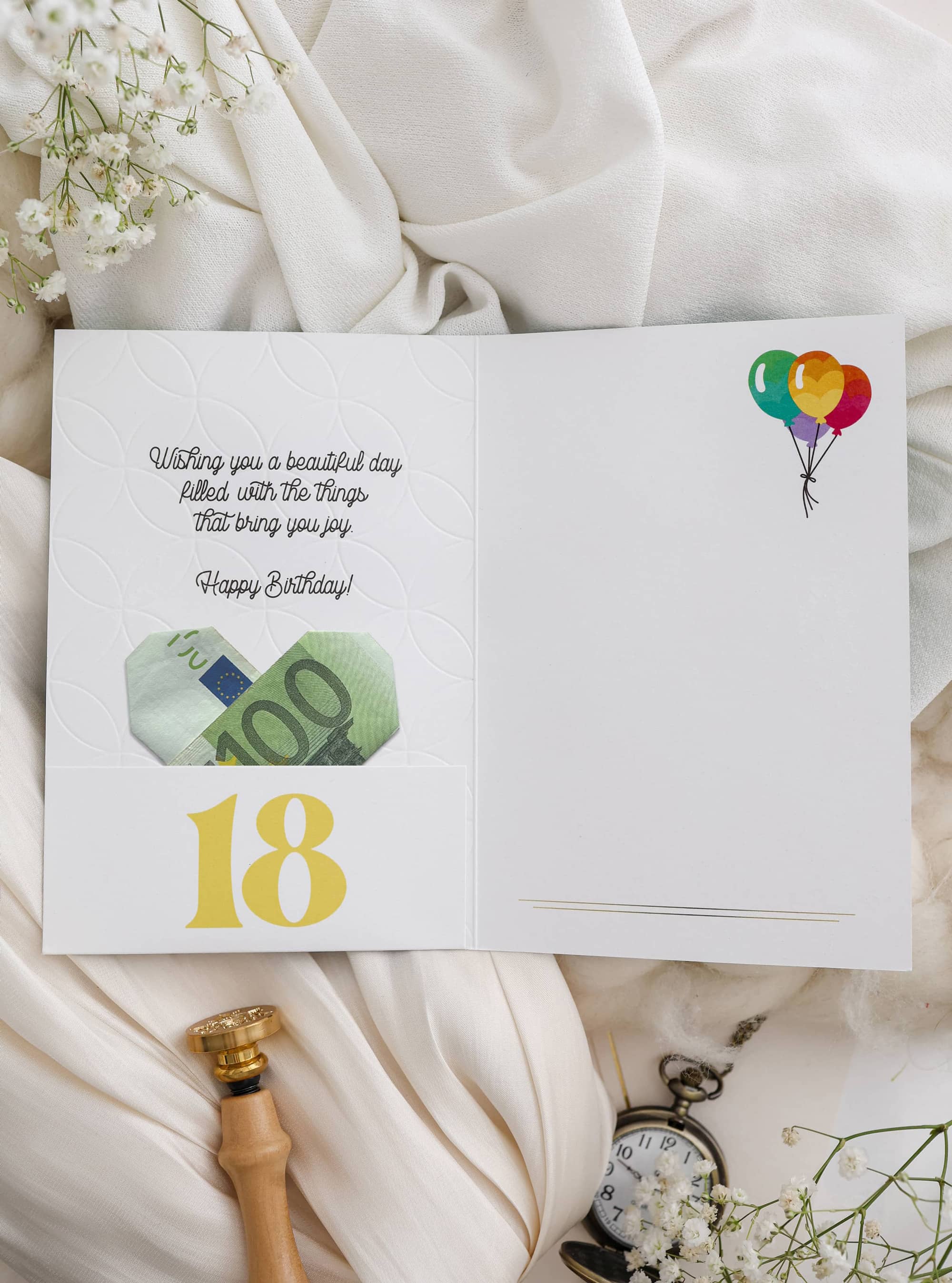 3D Geburtstagskarte 18 SIGNATURE