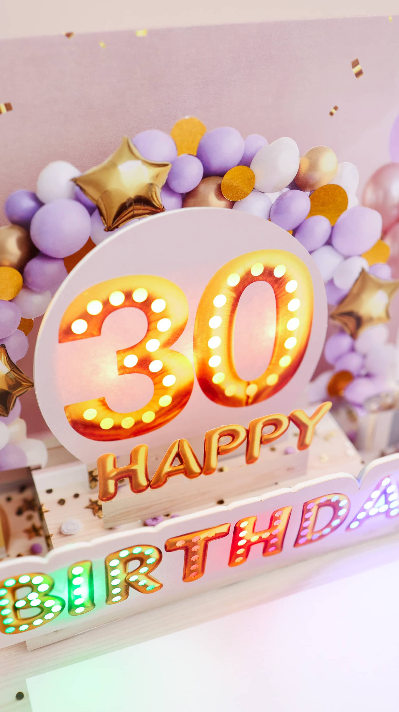 Pop up Geburtstagskarte 30 Frau