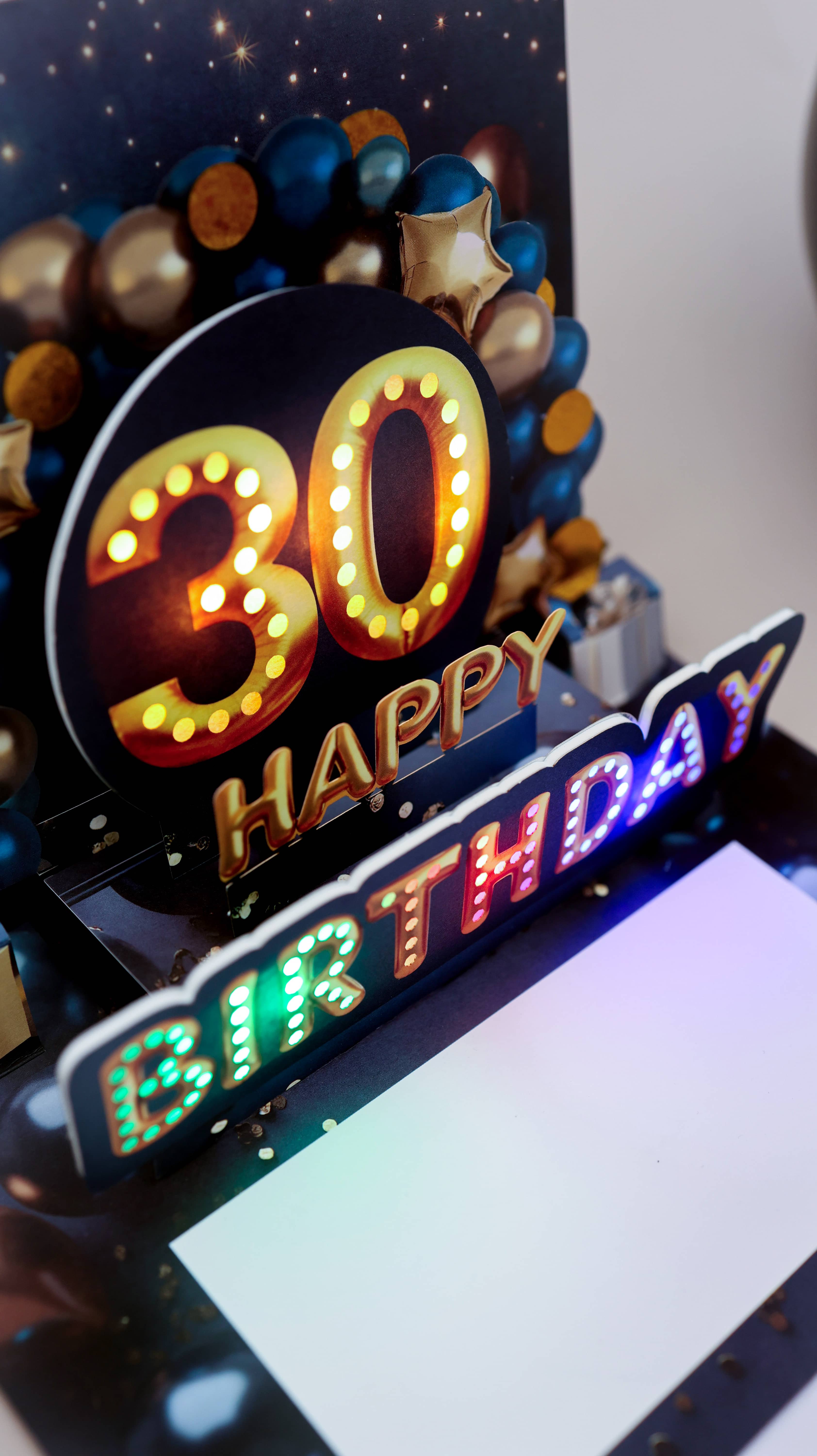 Pop up Geburtstagskarte 30 Mann