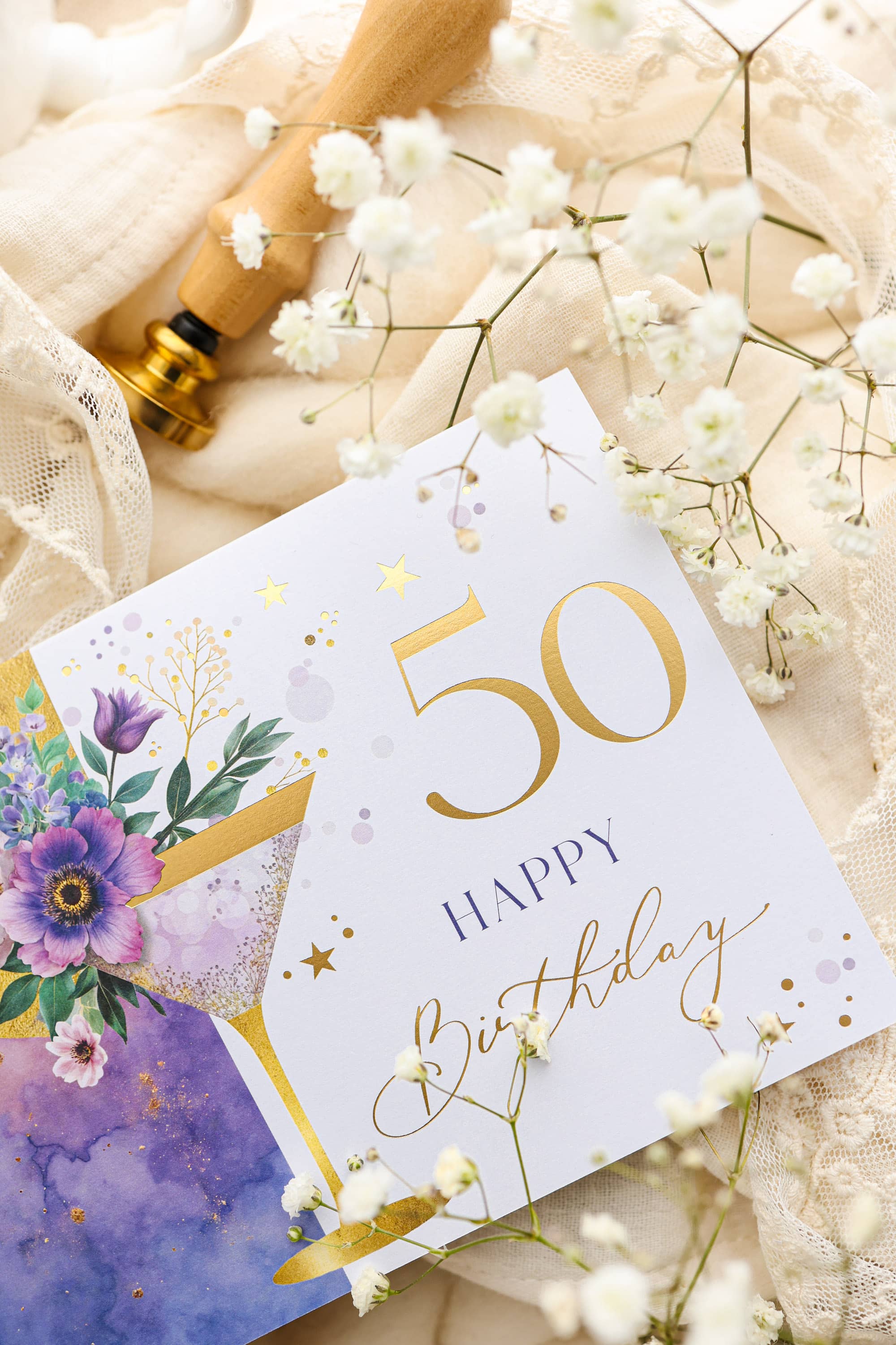 Karte zum 50 Geburtstag