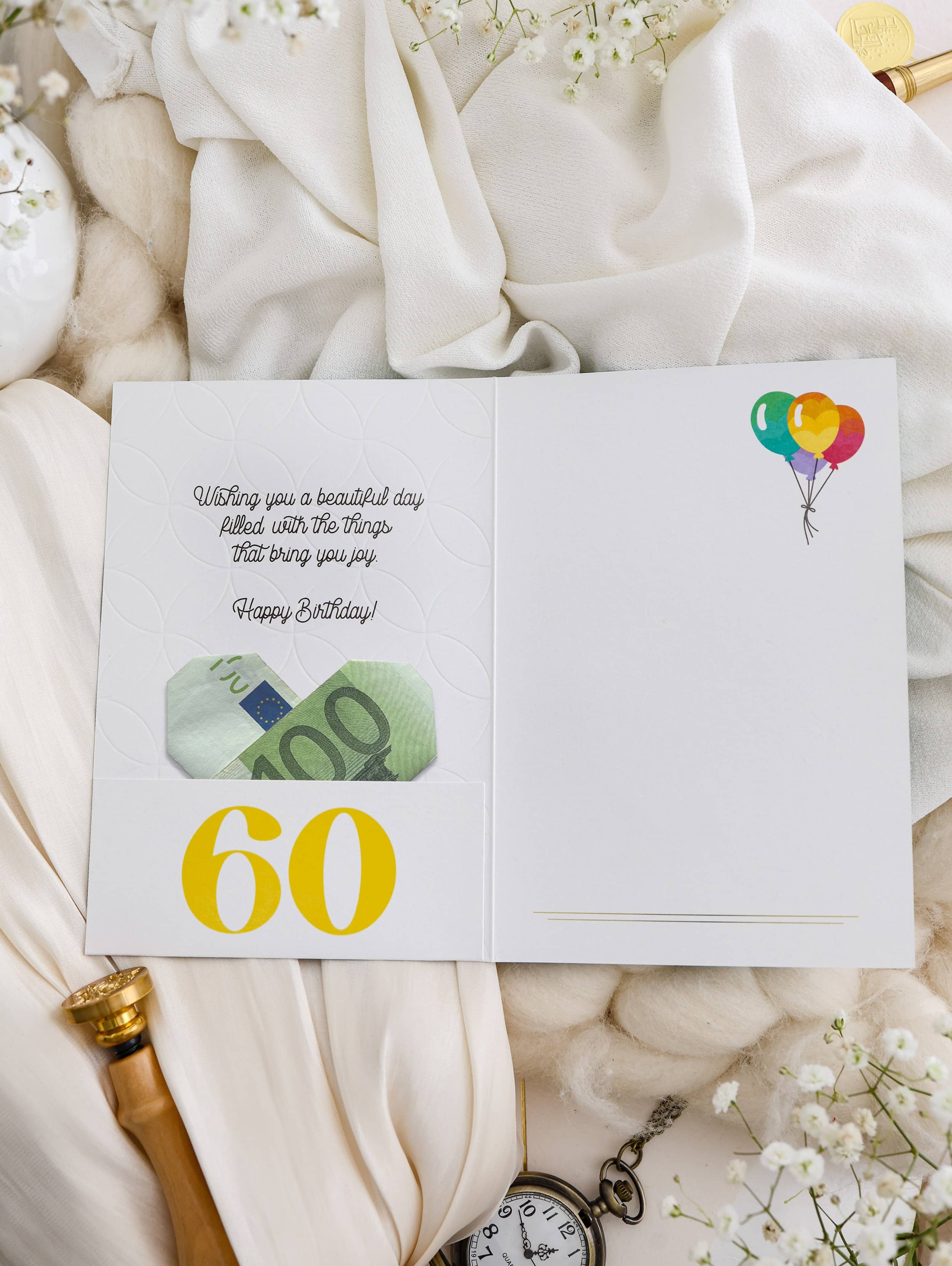3D Geburtstagskarte 60 SIGNATURE