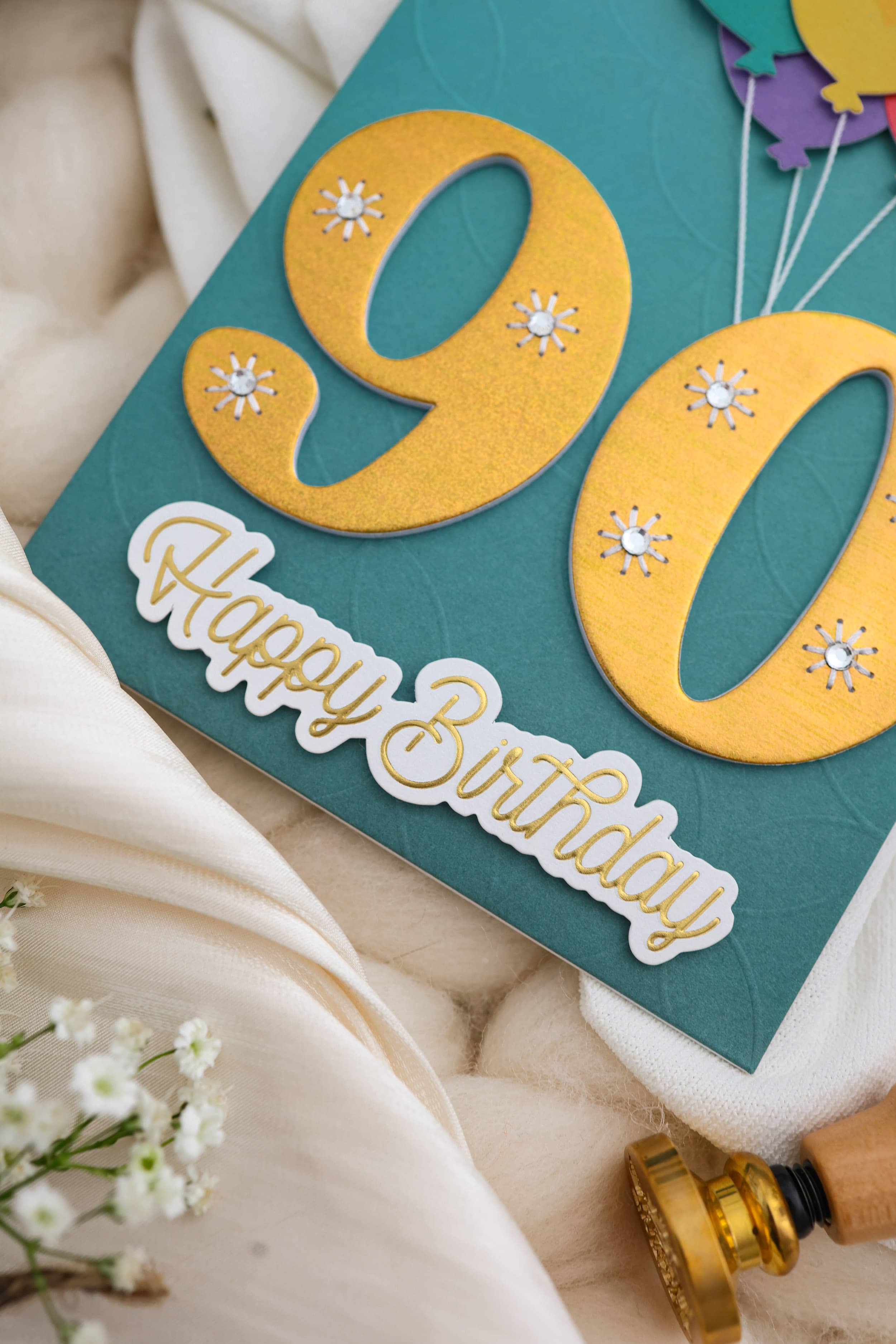 3D Geburtstagskarte 90 SIGNATURE