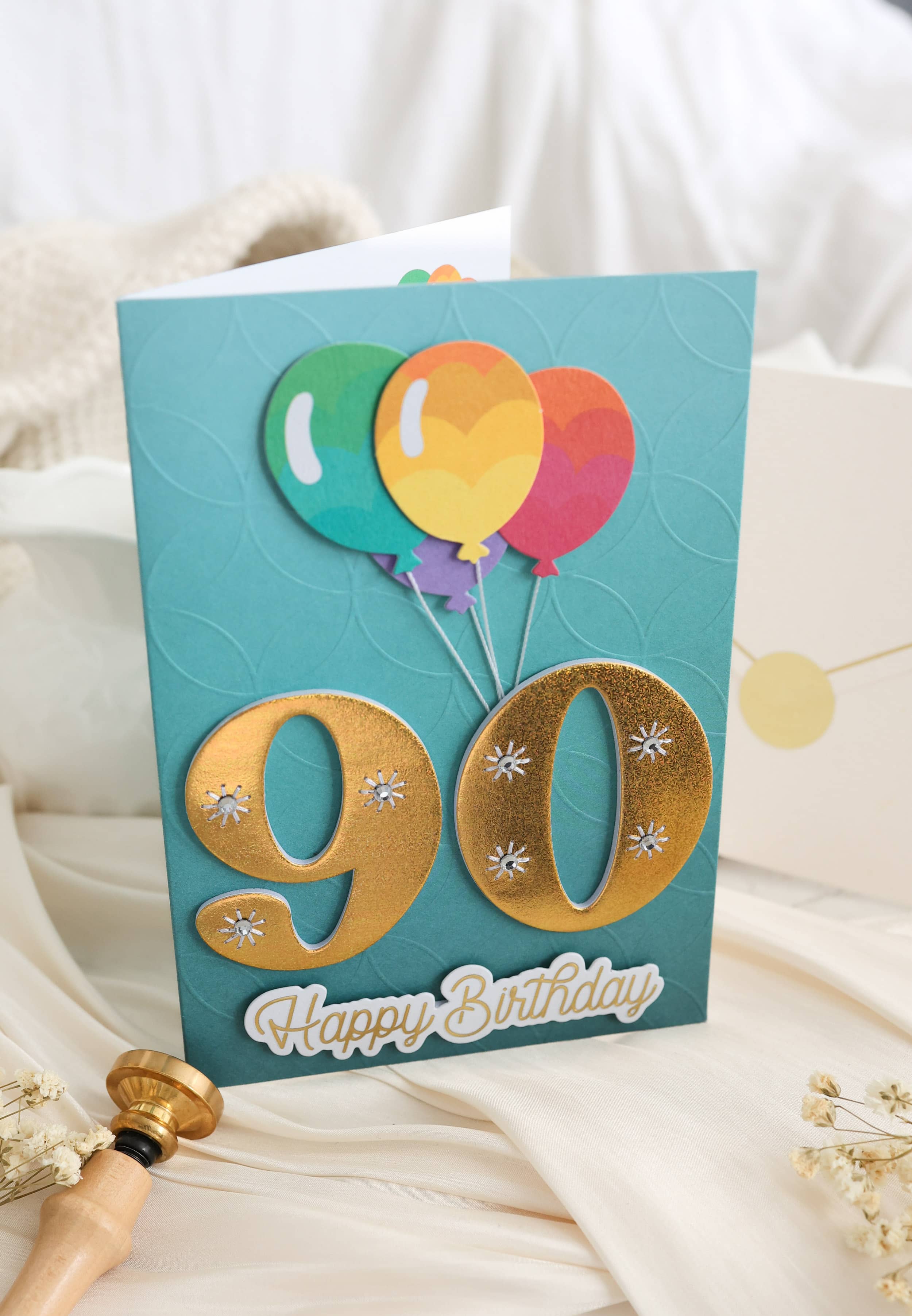 3D Geburtstagskarte 90 SIGNATURE