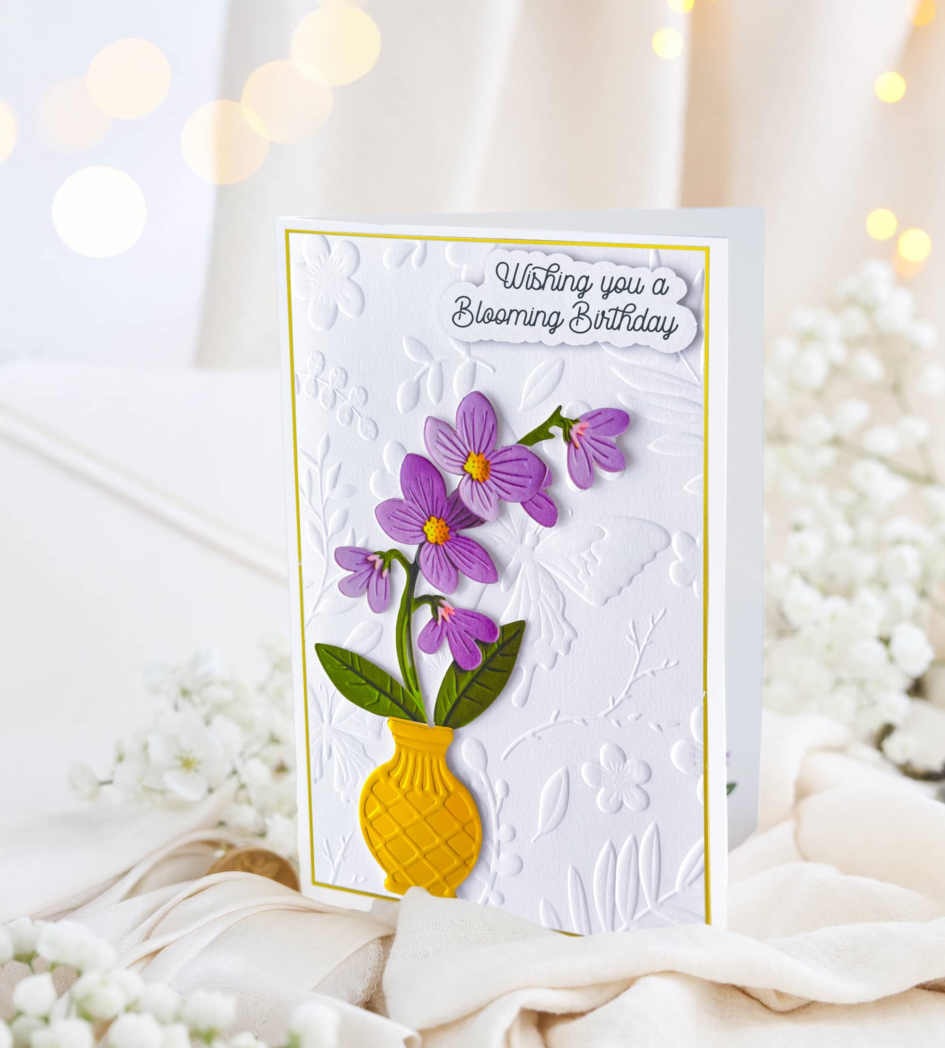 3D Geburtstagskarte SIGNATURE Orchidee