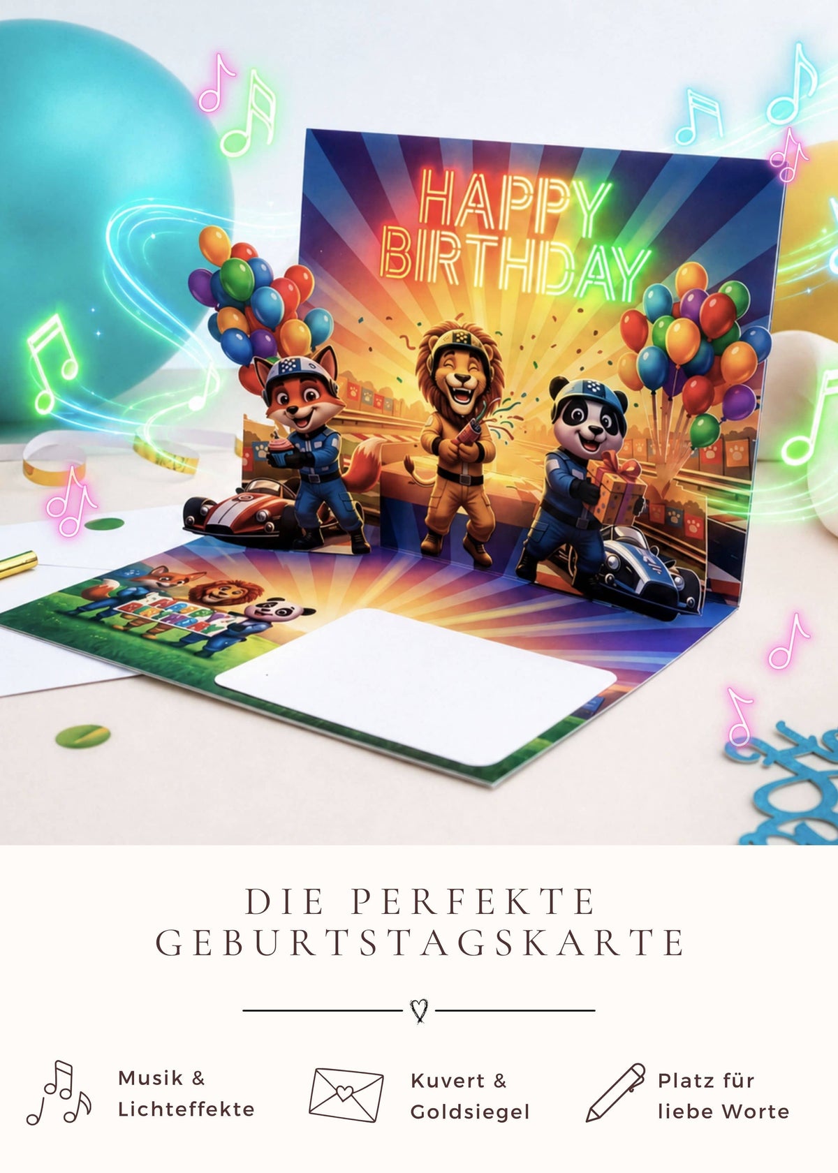 Pop up Geburtstagskarte Jungen