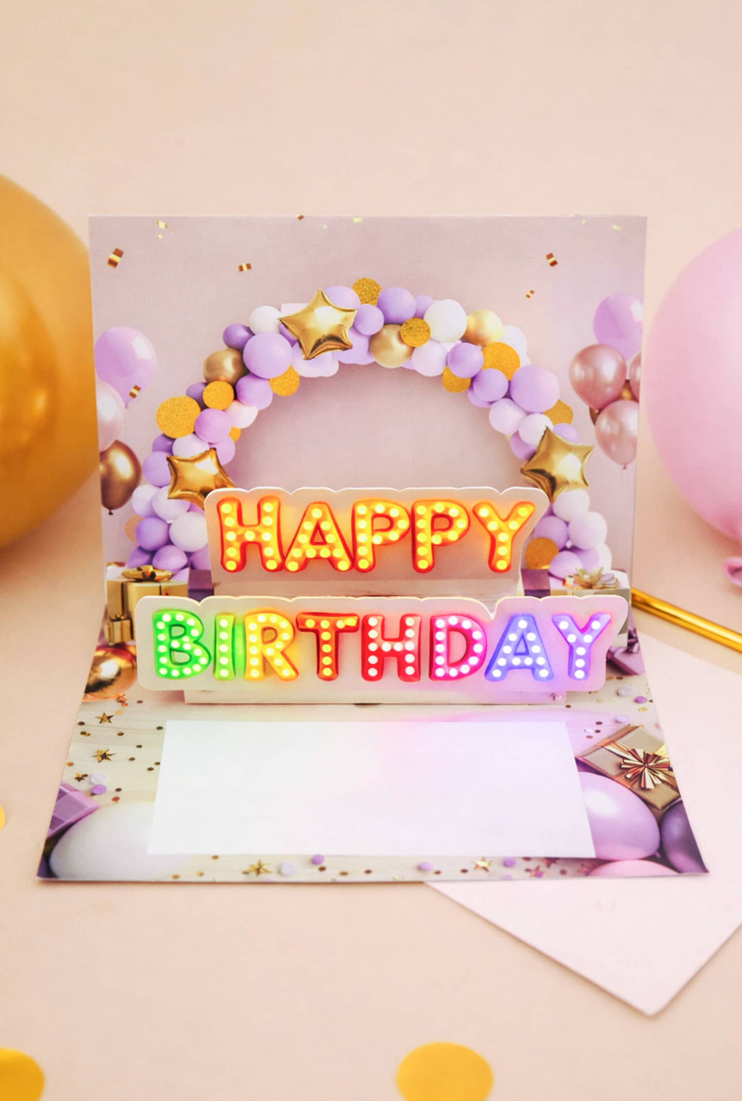 Pop up Geburtstagskarte Frau Geschenk 3D Karte mit Musik und Licht JoliCoon