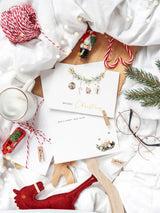 Weihnachtskarte Merry Christmas - Klappkarte