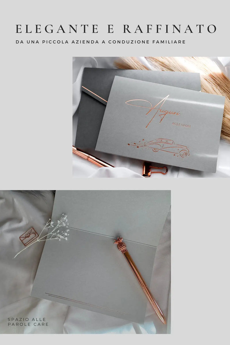 Auguri agli sposi carta GREY