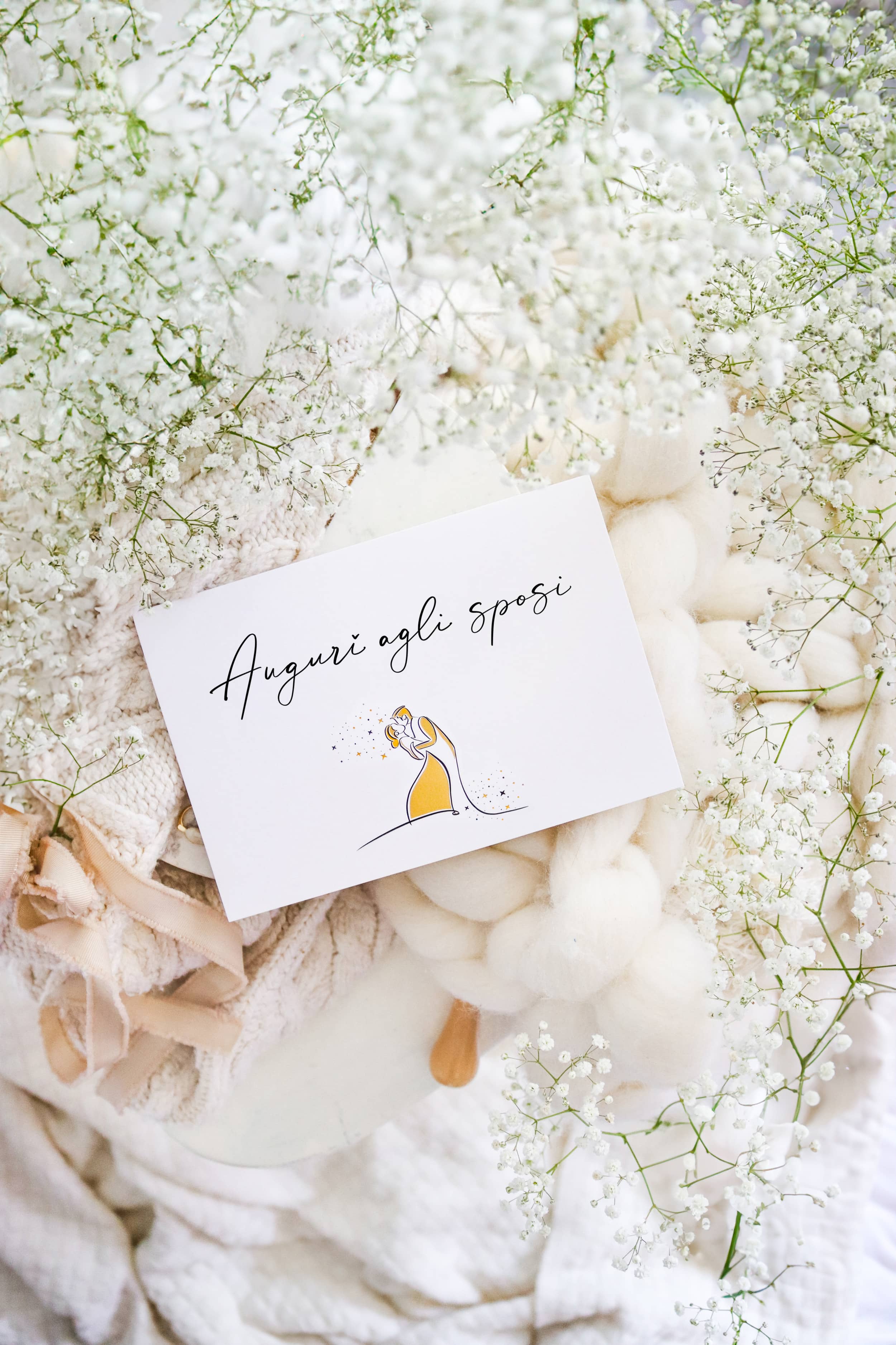 Auguri agli sposi - biglietto di matrimonio TOUCH