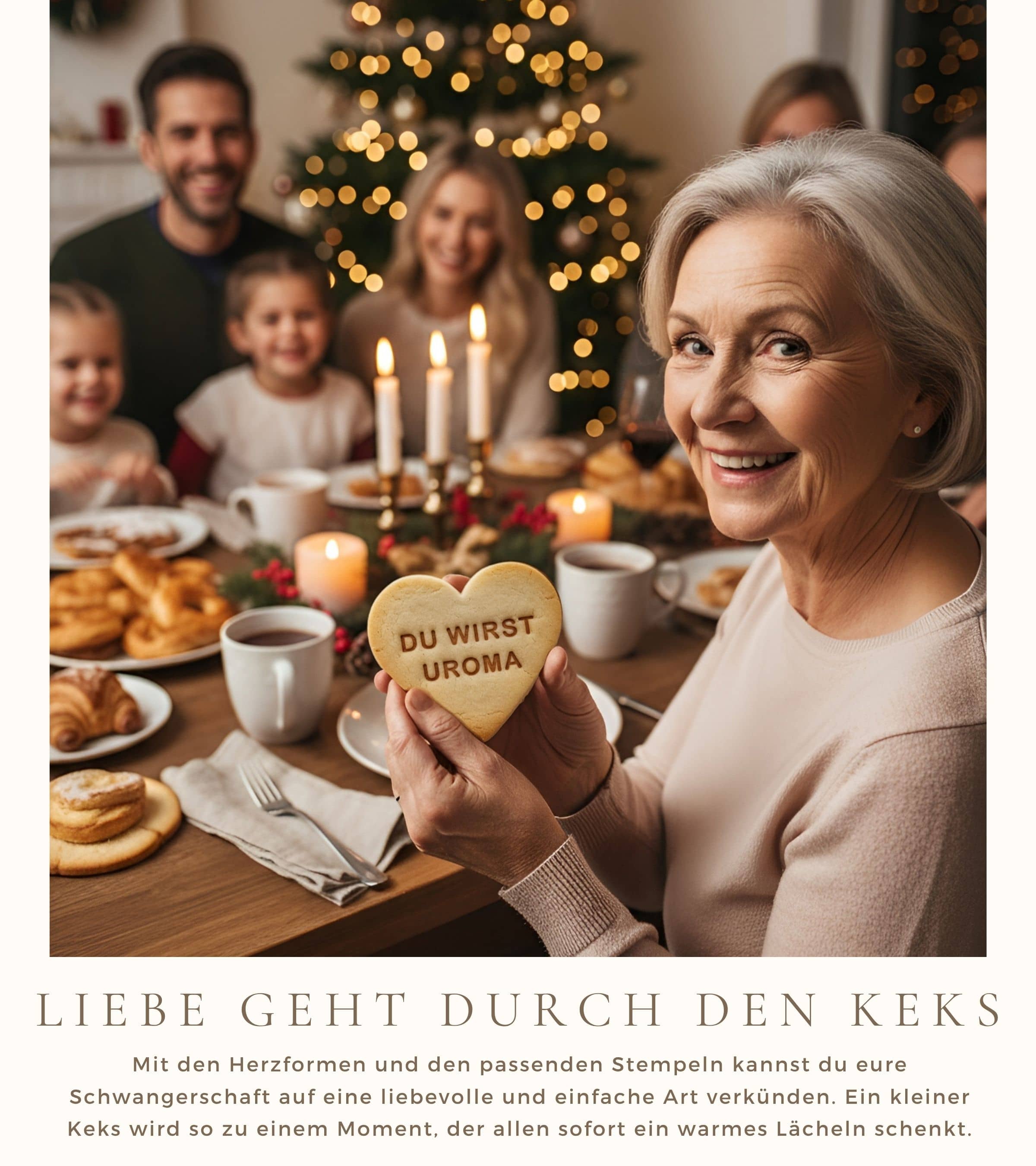 Schwangerschaft verkünden Keksausstecher