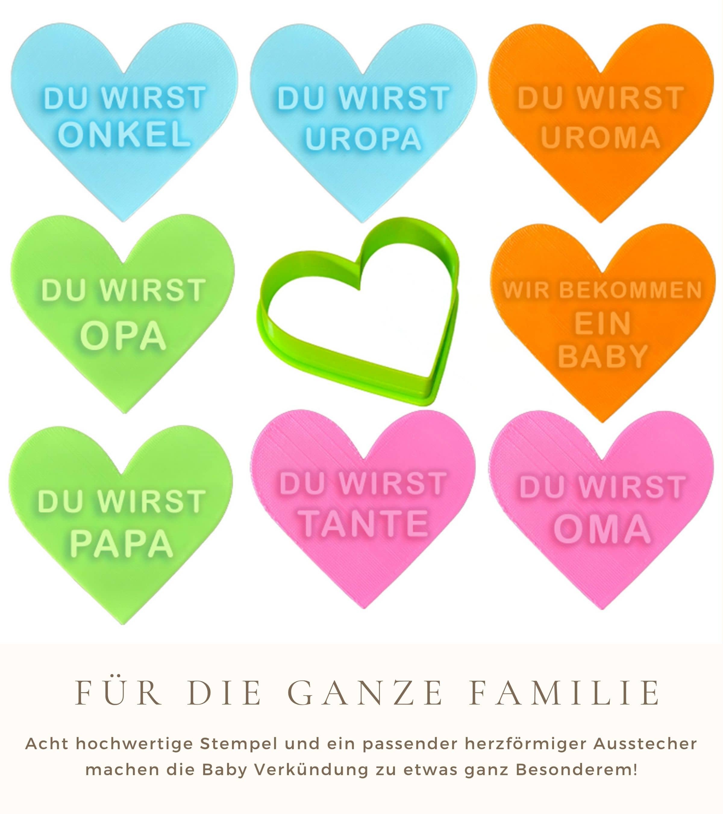 Schwangerschaft verkünden Keksausstecher