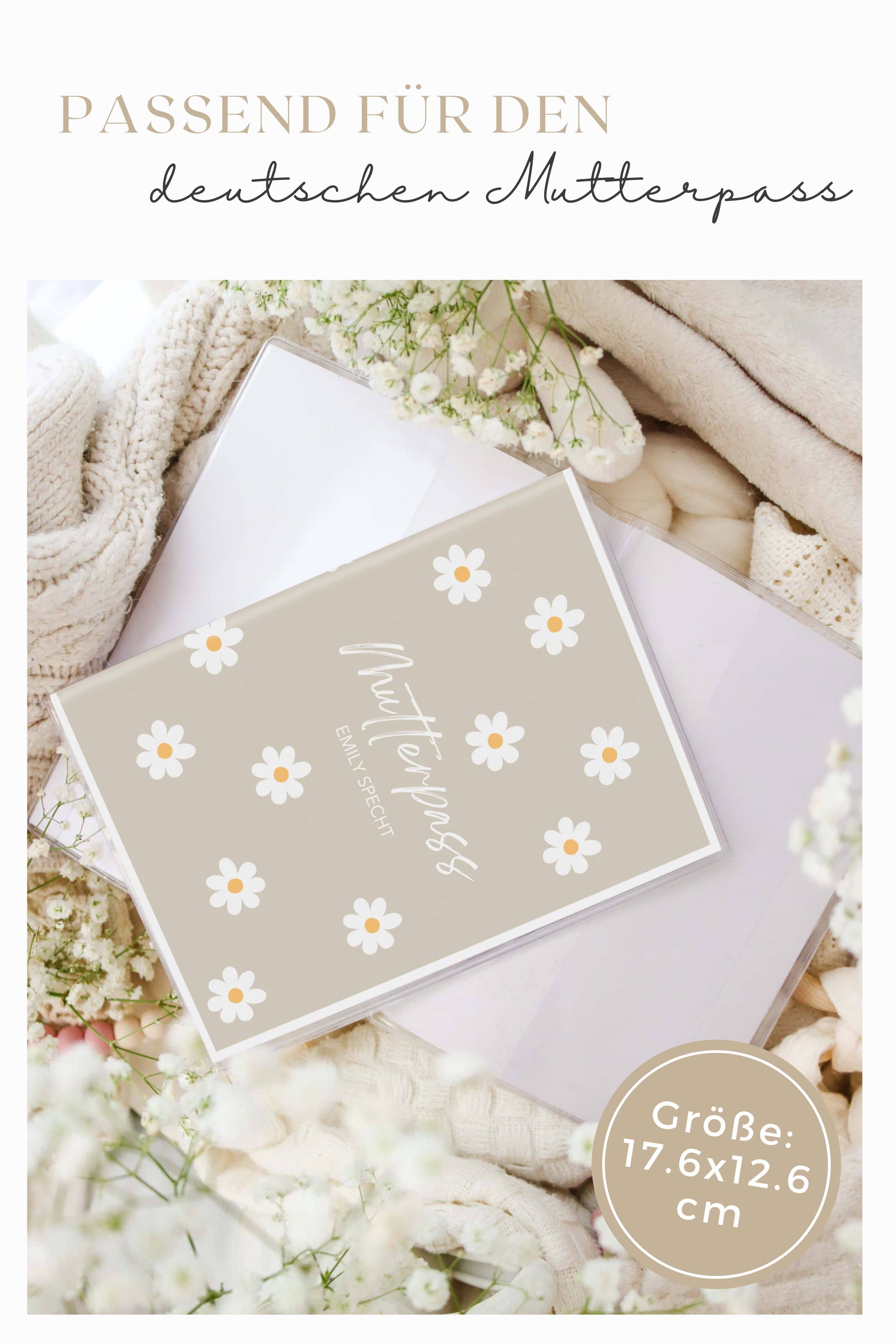 Mutterpasshülle personalisiert Daisy