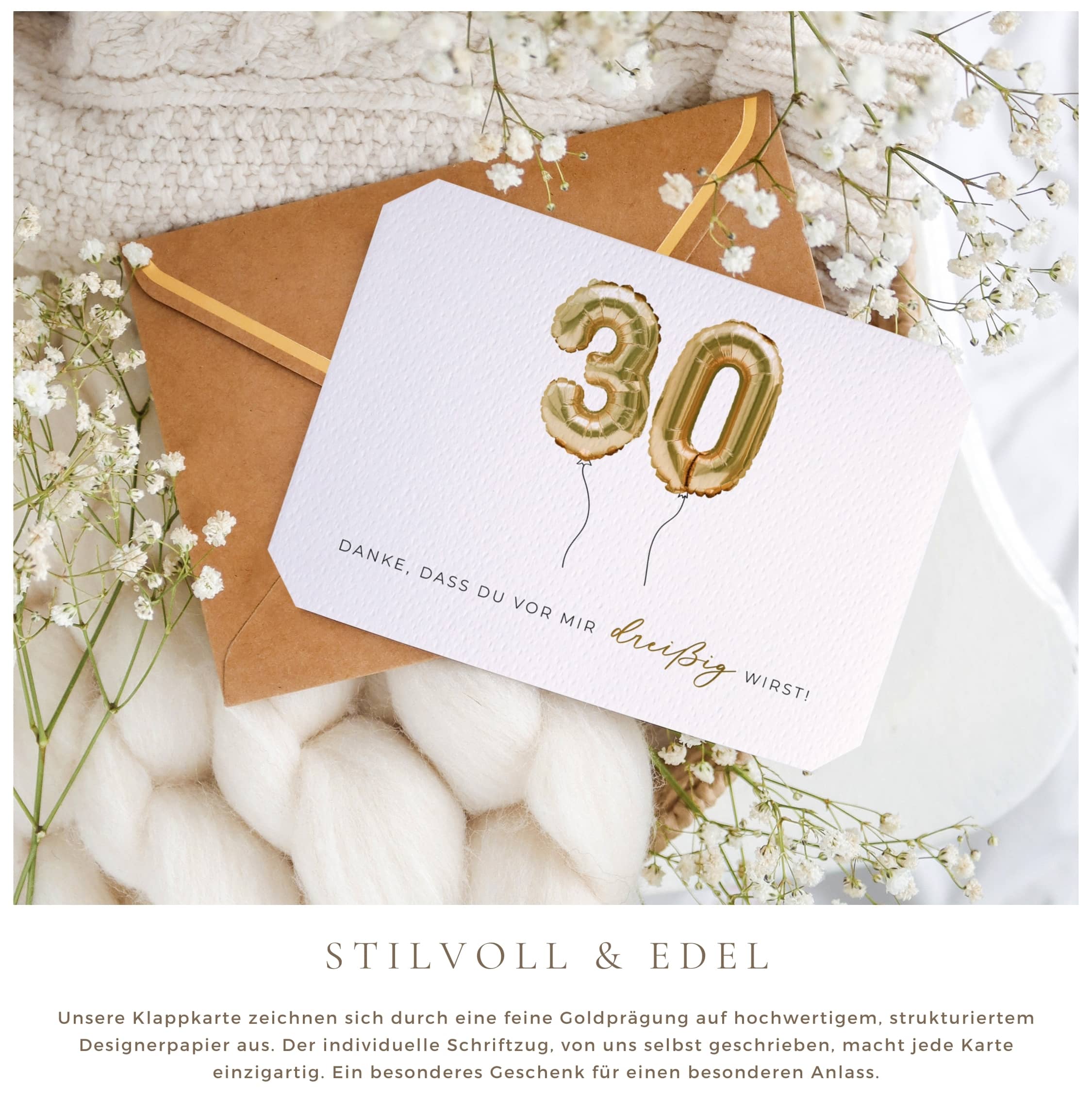 Danke, dass du vor mir 30 wirst - 30 Geburtstag Karte lustig