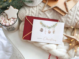 Merry Christmas Weihnachtskarte Karte Weihnachten mit Kuvert und Wachs-Siegel von JoliCoon