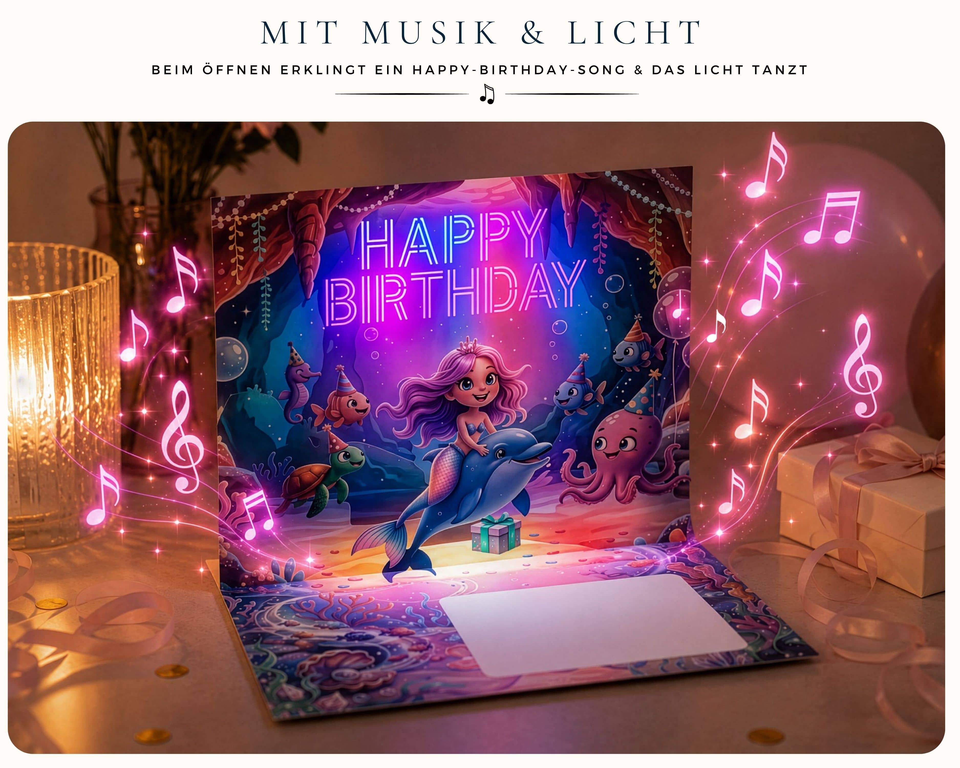 Pop up Geburtstagskarte Mädchen