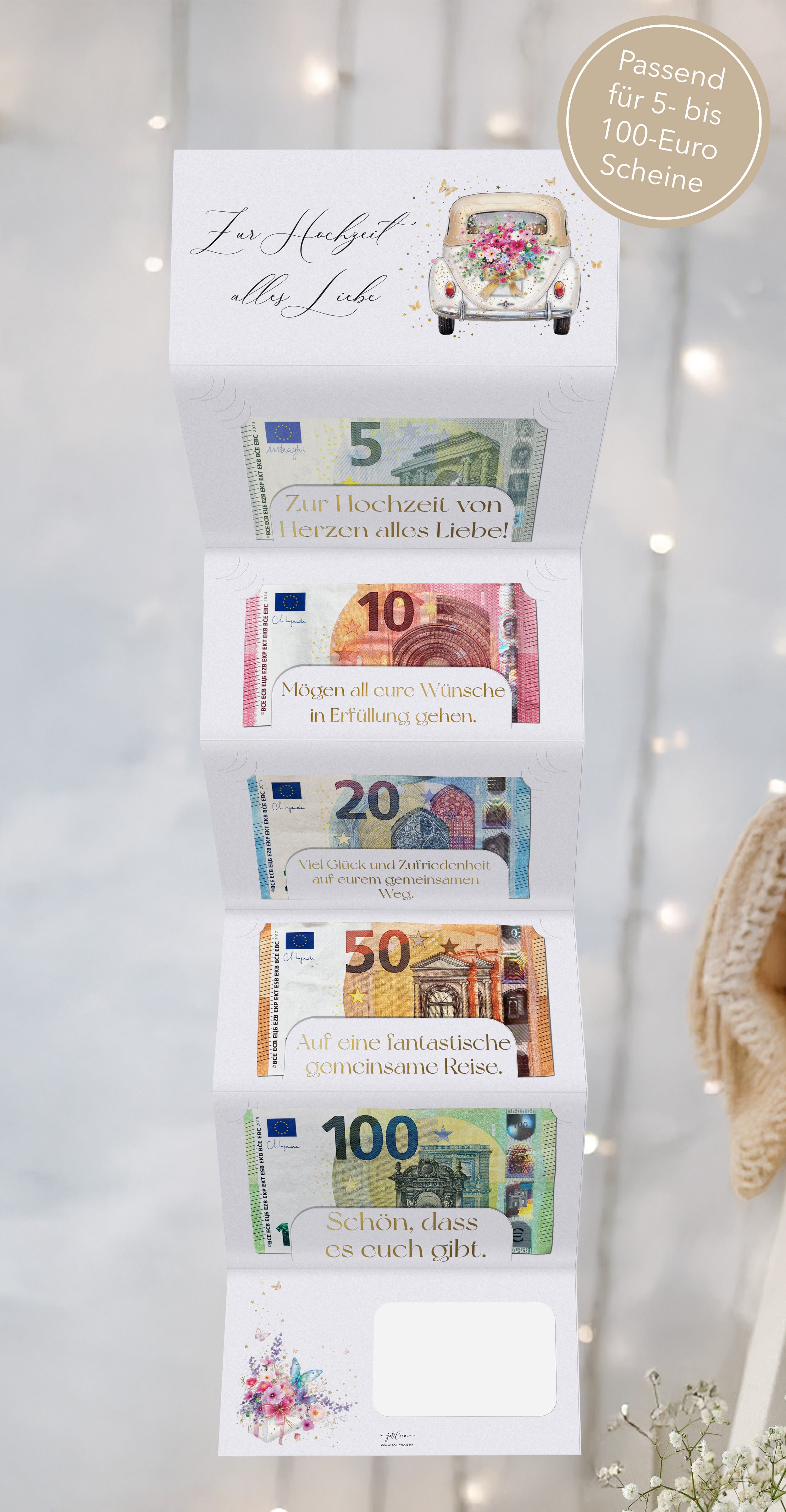 Hochzeitskarte Geldgeschenk